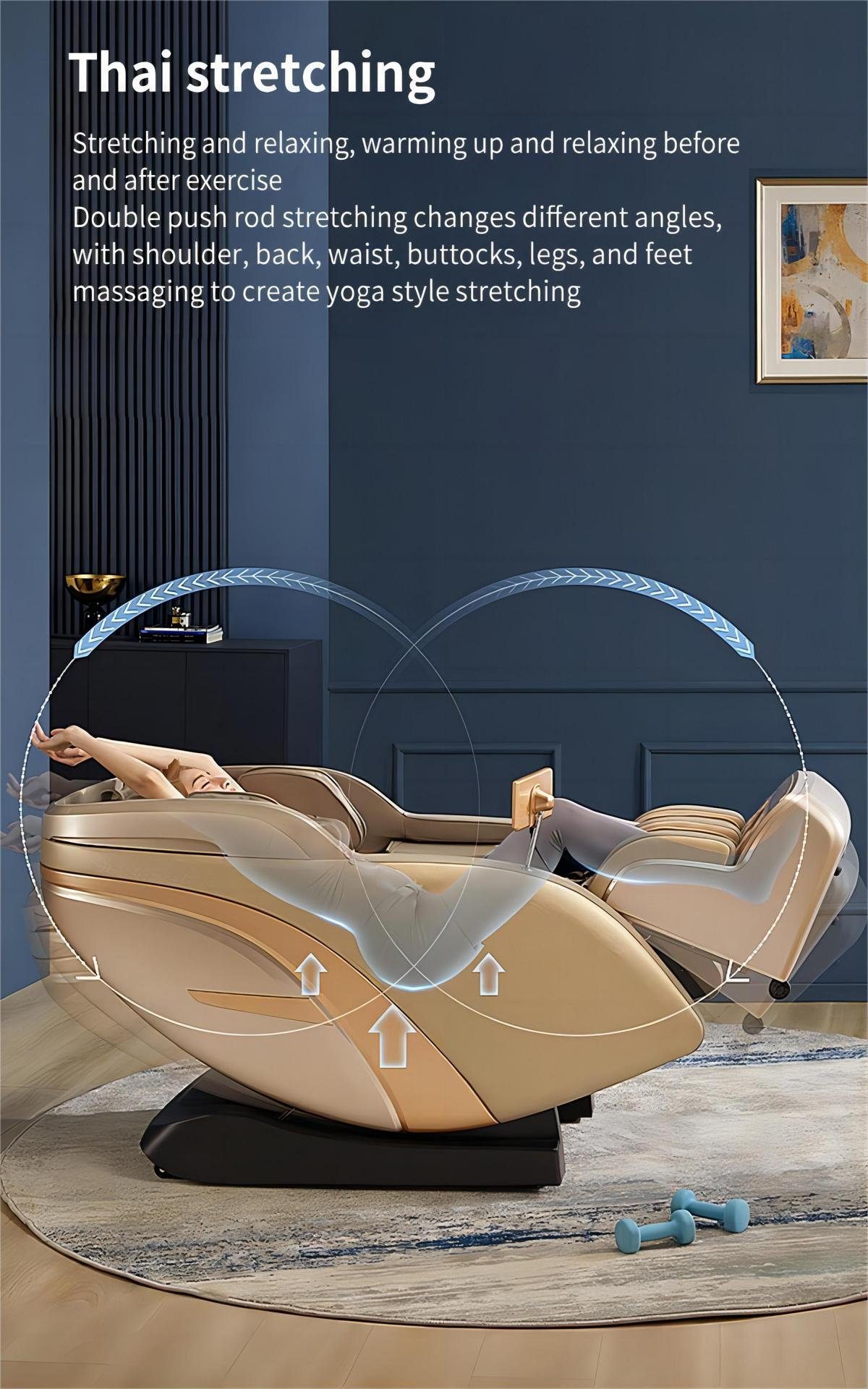 Salottini Massagesessel SOFORT LIEFERBAR Luxus 2D Massagesessel Sessel Bern Wärmefunktion (1-St), mit Relaxfunktion – Bild 4 von 5