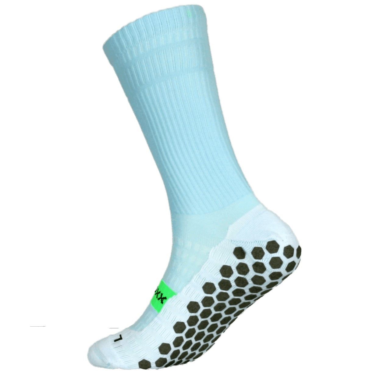 Shoesoxx Sportsocken Crew Cushion (Silikonstreifen, maximaler Halt im Schuh) himmelblau