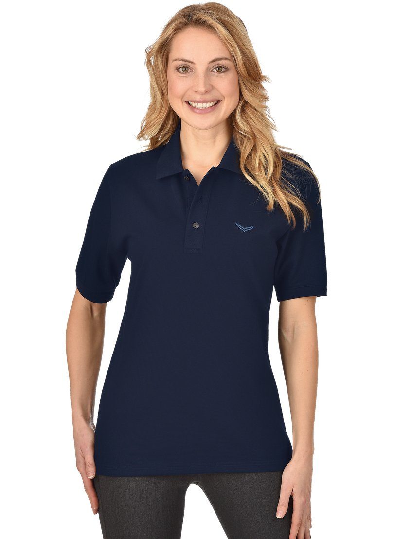 Trigema Poloshirt in Piqué-Qualität TRIGEMA navy Poloshirt