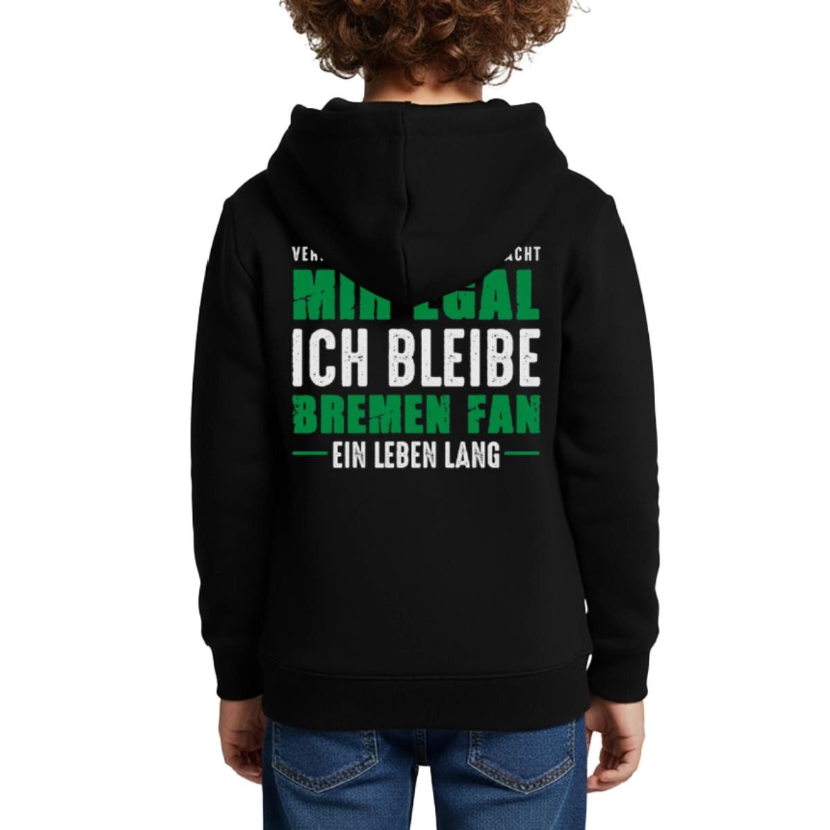 Spreadshirt Hoodie Mir Doch Egal Bremen Fan Ein Leben Lang Spruch Kinder Premium Hoodie (1-tlg)