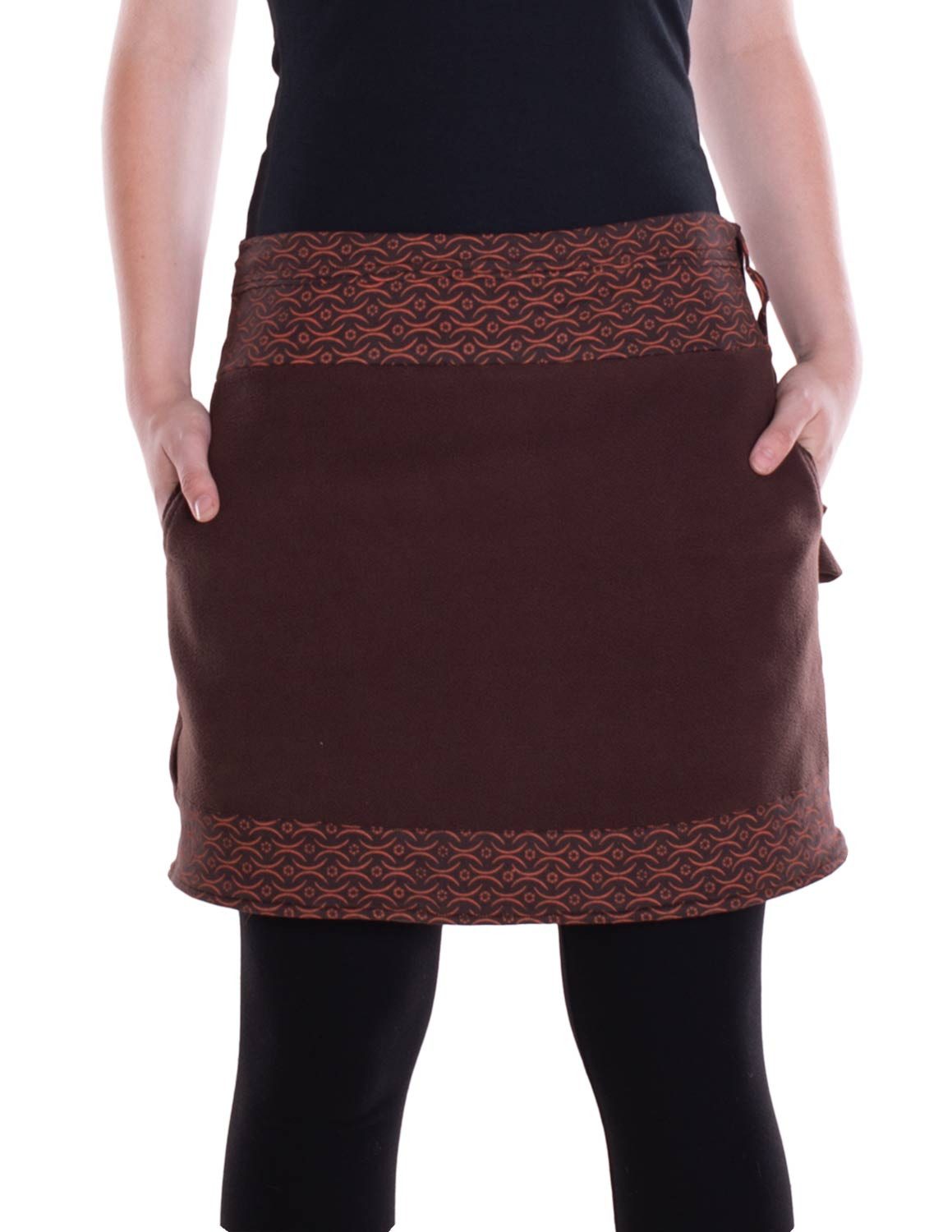 Vishes A-Linien-Rock Thermorock warmer Damen Winterrock günstig online kaufen