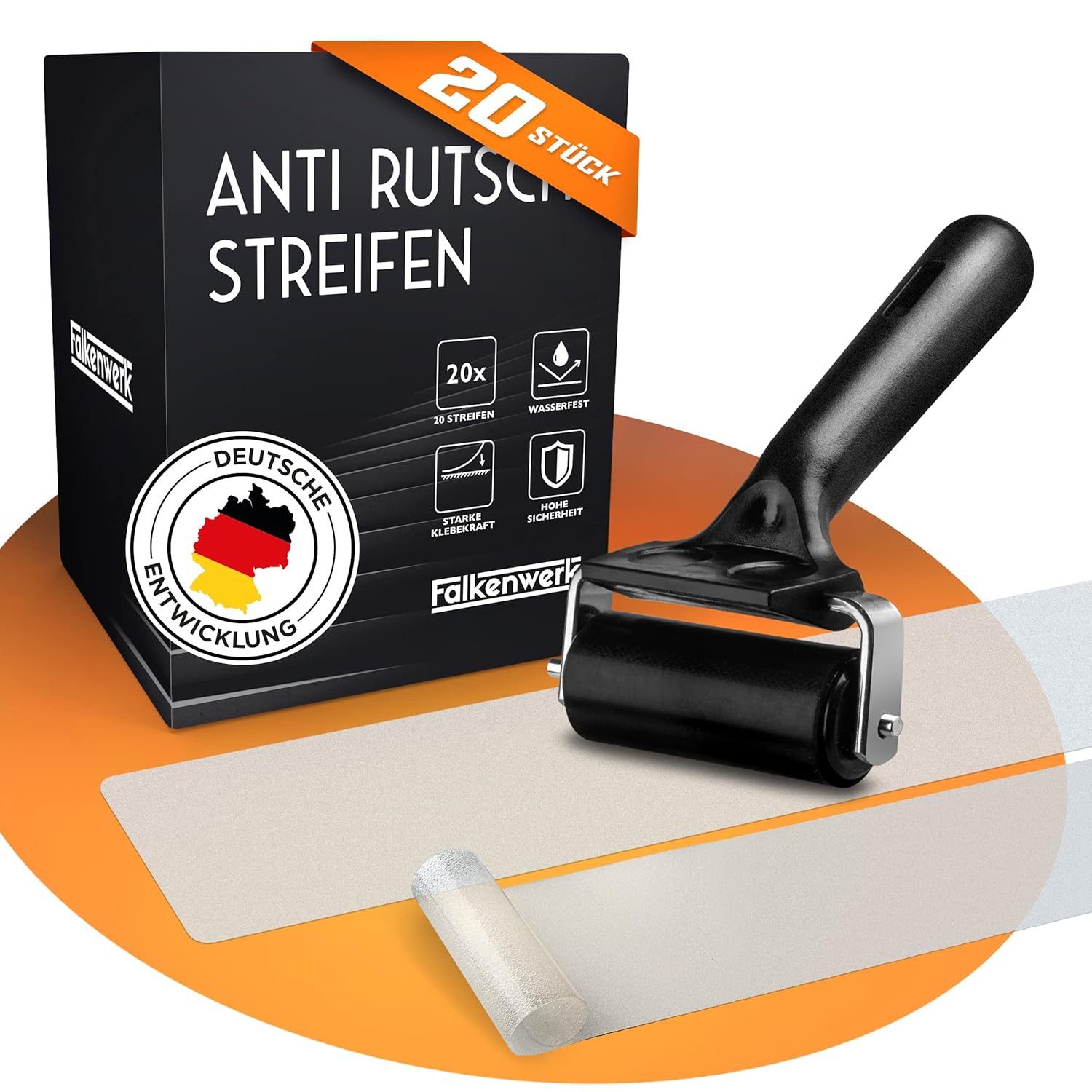 Falkenwerk Stufenmatte Anti-Rutsch für Treppen, [20 Stück] verschiedene Grö günstig online kaufen