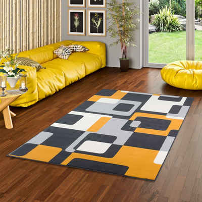 Designteppich Teppich Modern Trendline Retro, Pergamon, Rechteckig, Höhe: 8 mm