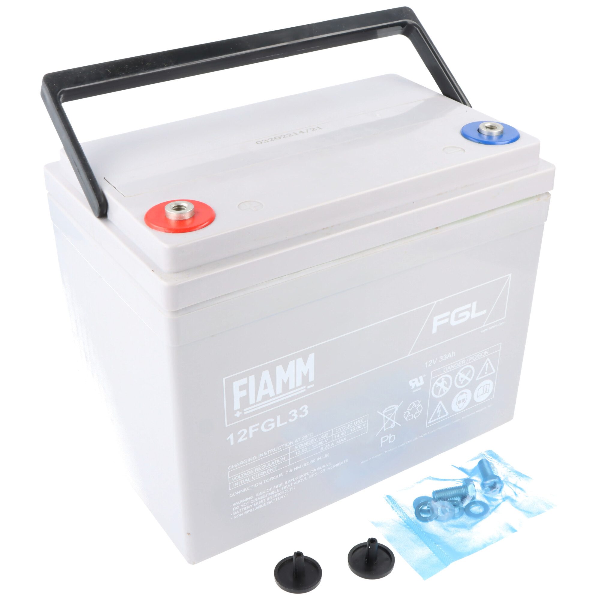 Fiamm Fiamm 12FGL33 Blei Akku mit M6 Schraubanschluss 12V, 33000mAh Akku 33000 mAh (12,0 V)
