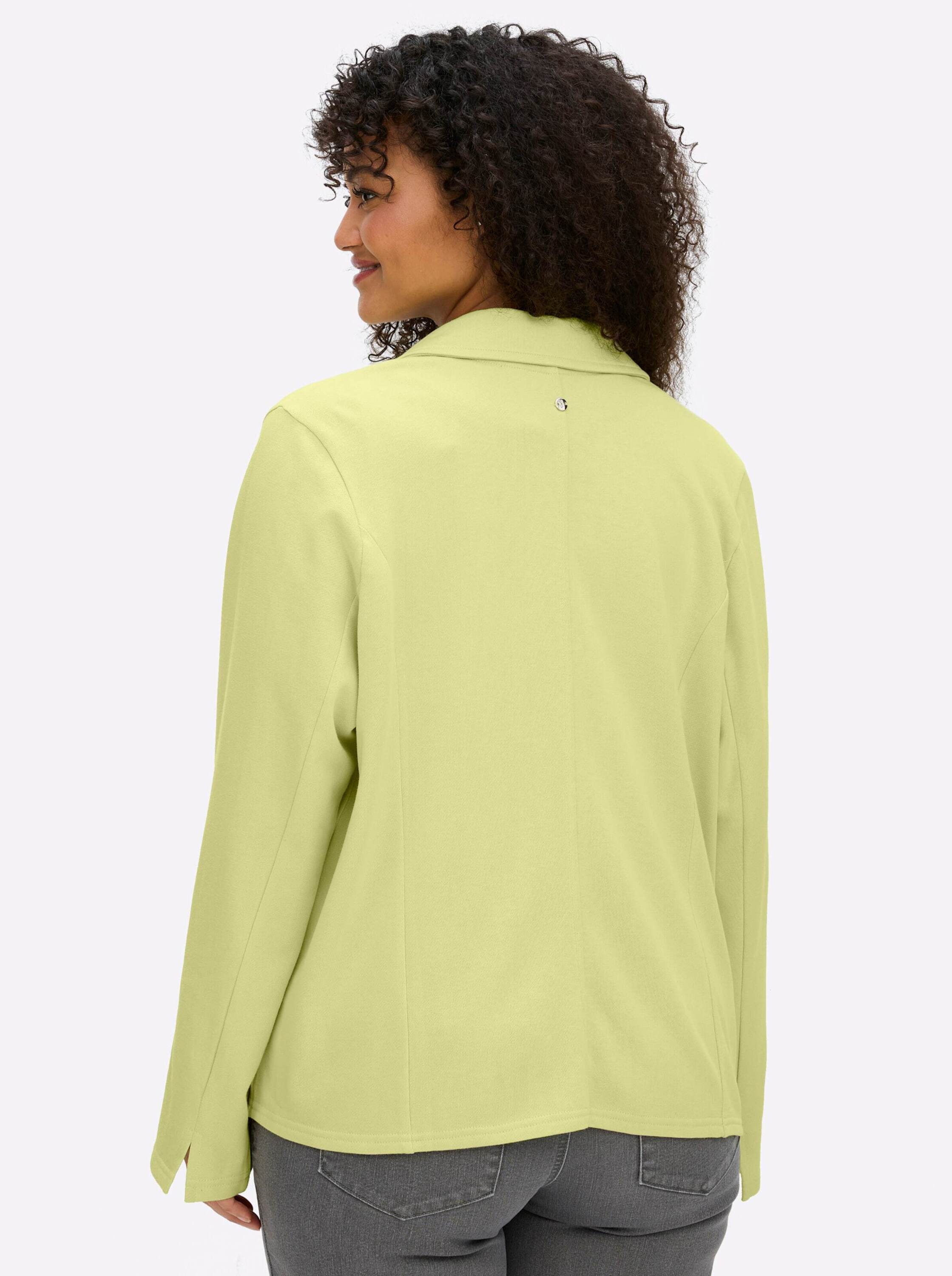 Sheego Jerseyblazer Sweatblazer Langarm