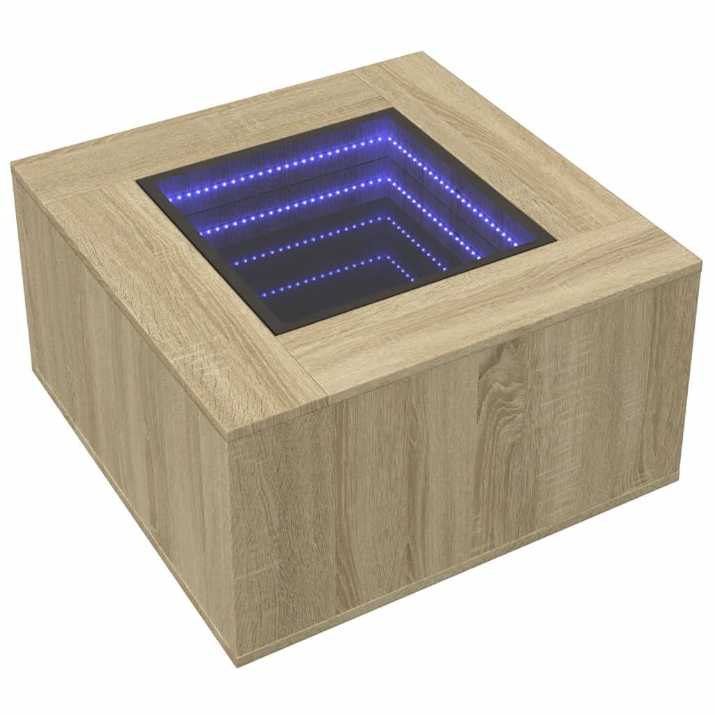 vidaXL Couchtisch LED-Couchtisch Sonoma-Eiche 60x60x40 cm günstig online kaufen
