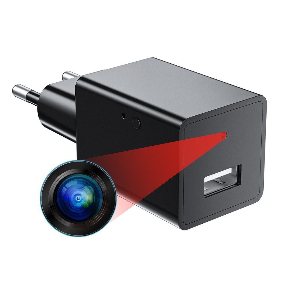 SpionProfi Überwachungskamera Mini Kamera Video Ton Überwachungskamera mit Bewegungsmelder Haus (Universal Usb Ladegerät mit versteckte Kamera Spycam Spion Cam Haus)