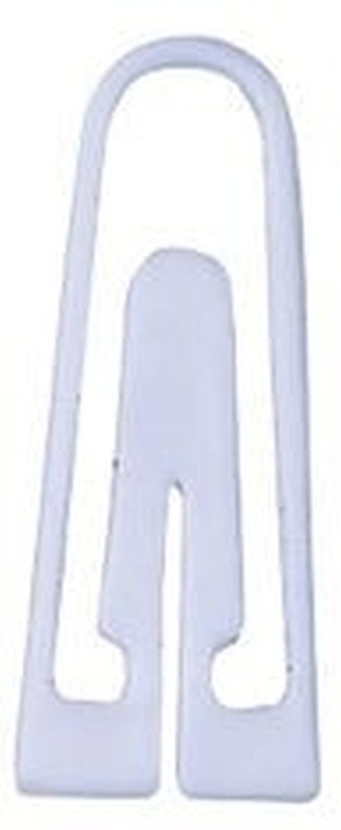 ALCO Büroklammer Briefklammern 26mm Kunststoff dreieckig VE=1000 Stück weiß