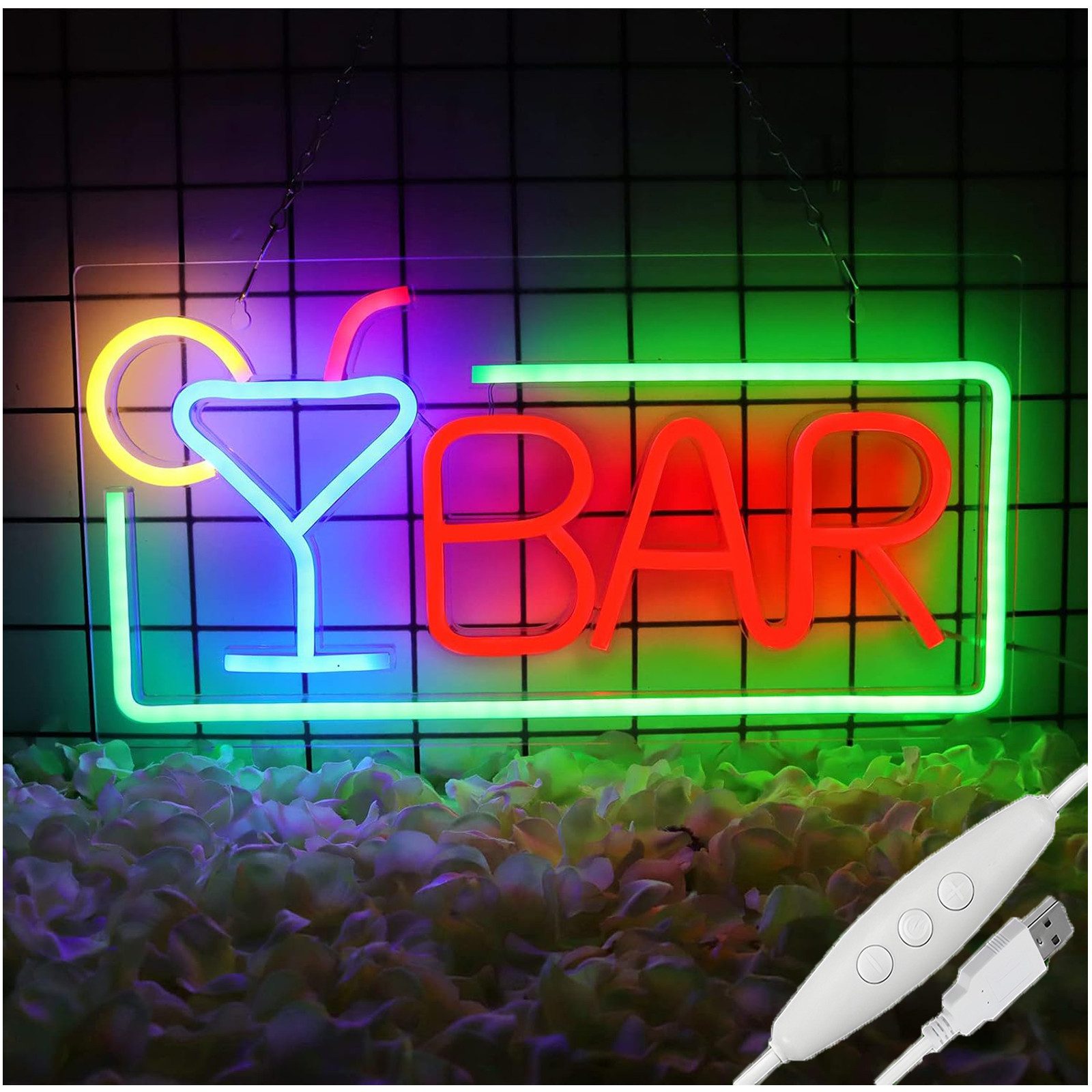 JIBENNEON LED Dekoobjekt LED-Neonschild Bar Leuchtreklame günstig online kaufen