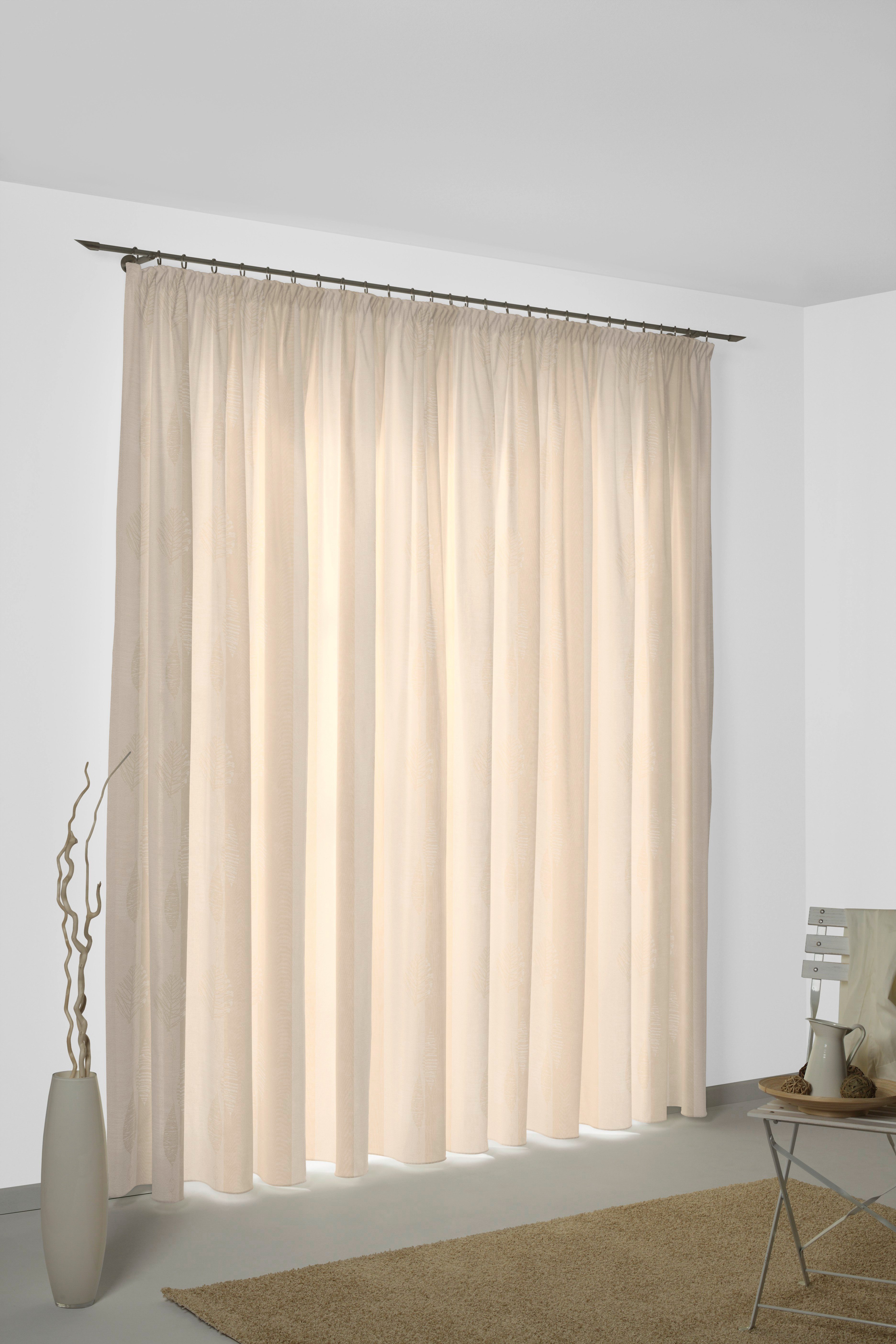 Wirth Vorhang ILSENBURG (1 St), Kräuselband, blickdicht, Jacquard