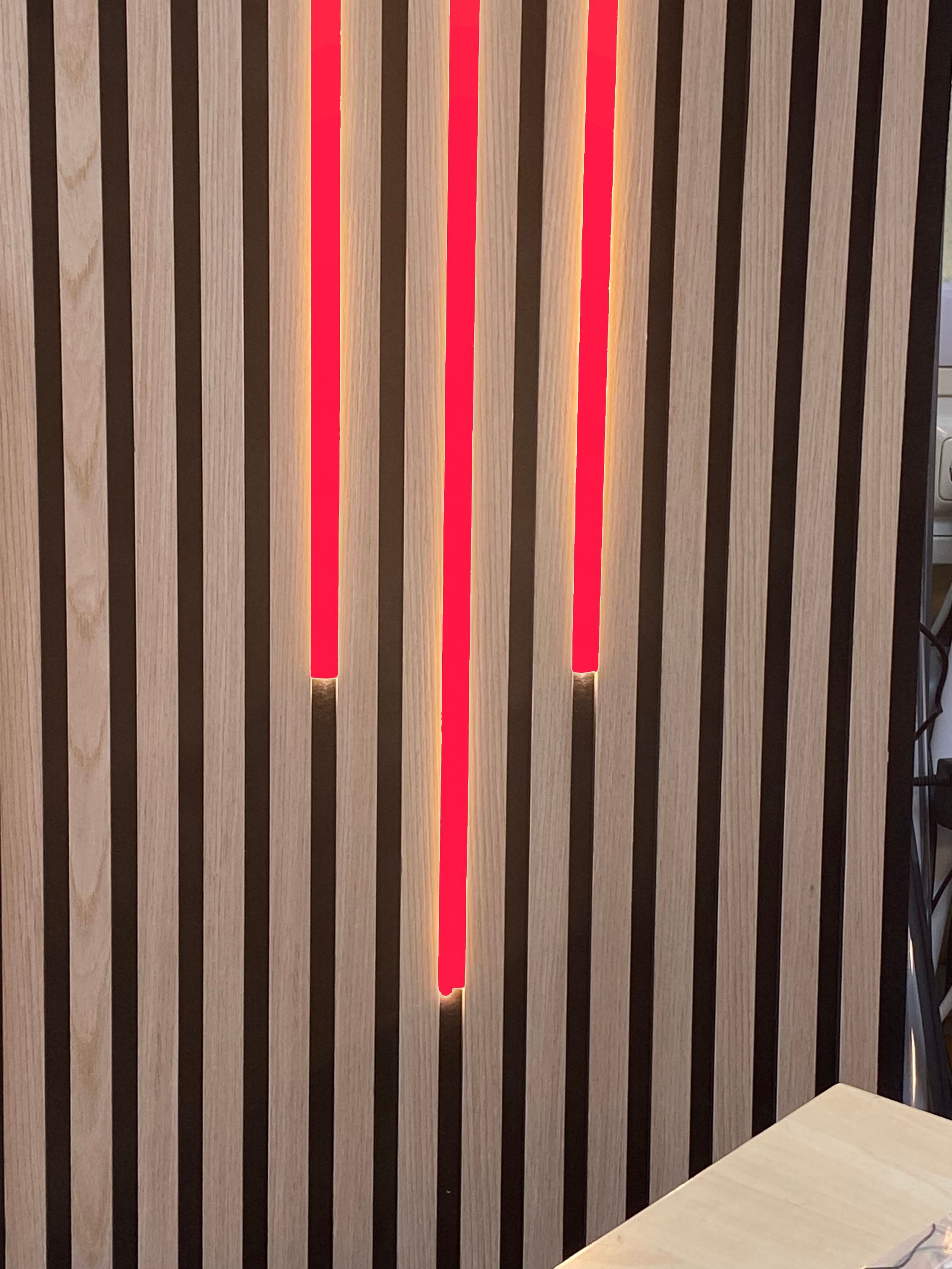 XENON LED Dekolicht 4769 SMART Leuchte ALU Schiene Slime 3x1,5m matt ROT + Netzteil, Xenon / Rot