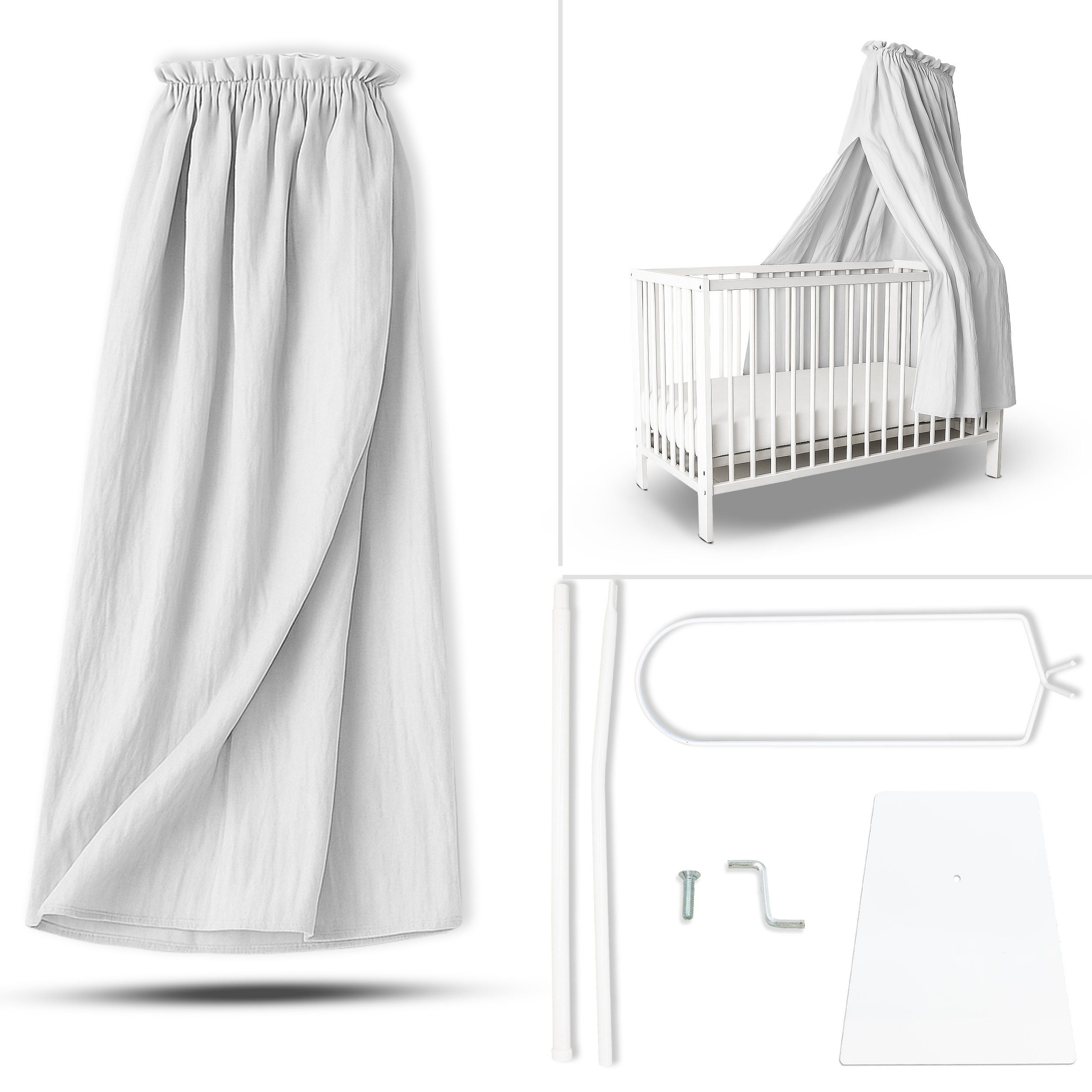 Babykajo Betthimmel Stoff + Ständer (Set, 1-tlg., in verschiedenen Variante günstig online kaufen