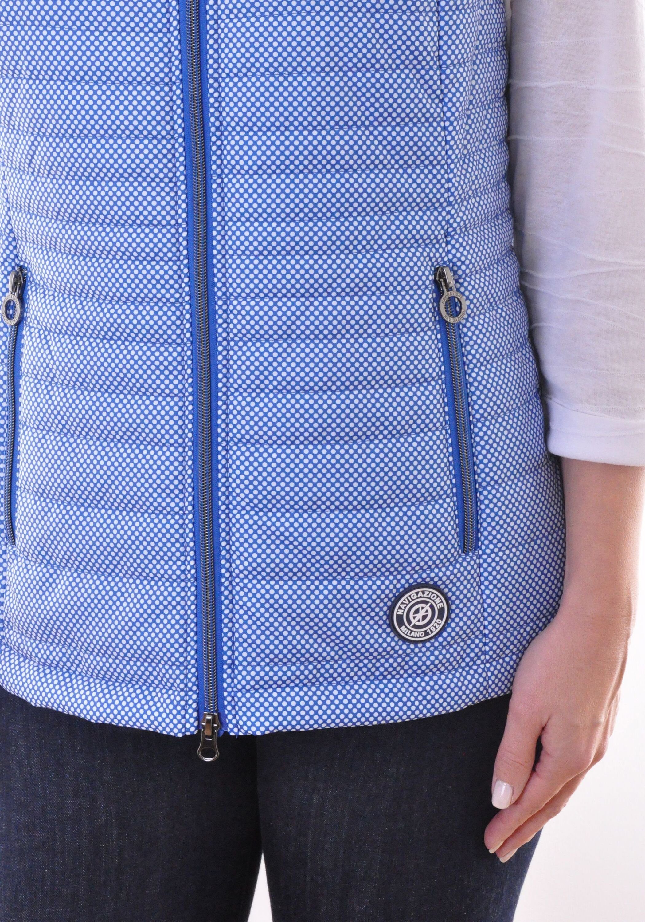 NAVIGAZIONE Steppweste mit Kapuze