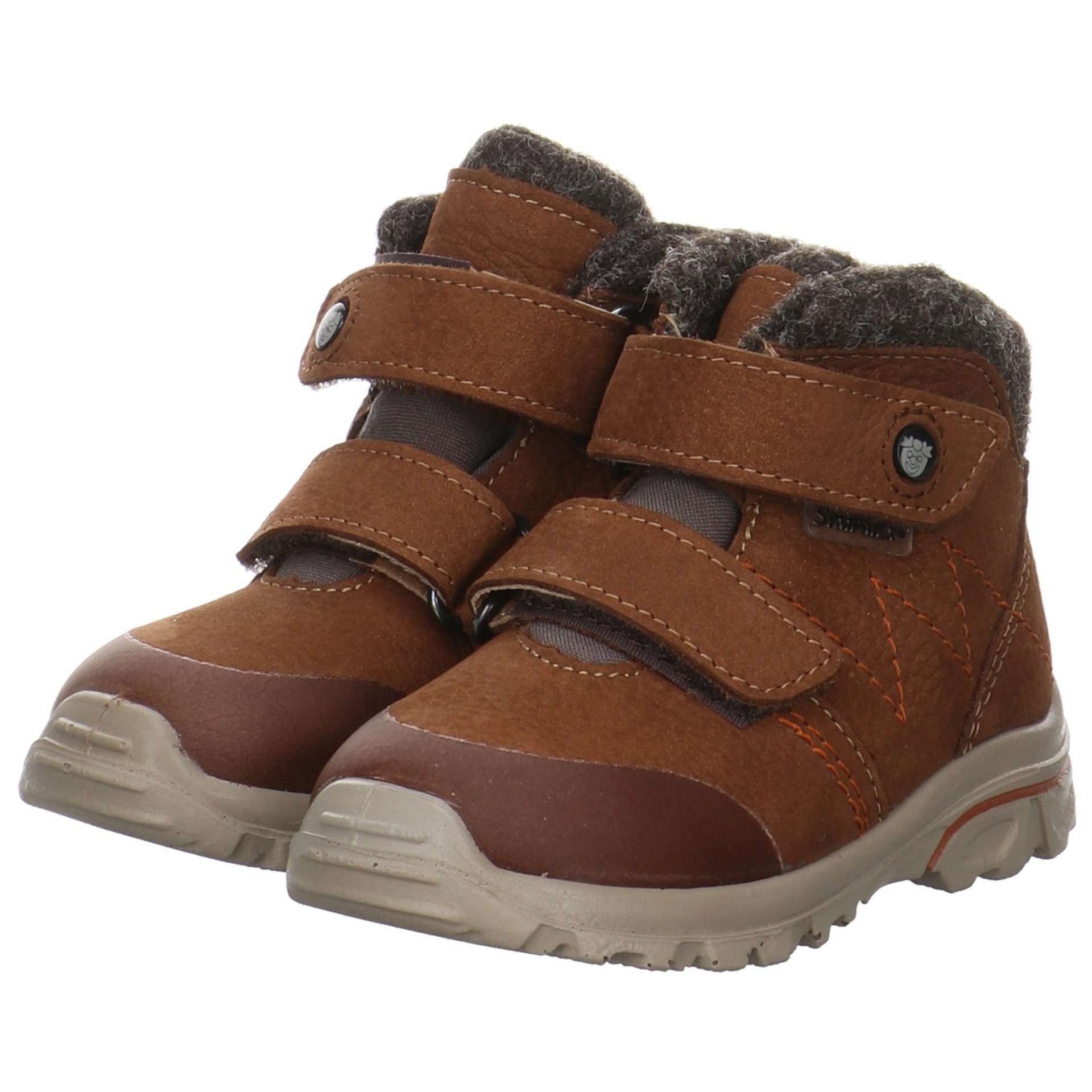 Lauflernschuhe Dario Baby Krabbelschuhe Boots curry Ricosta Leder-/Textilkombination Lauflernschuh