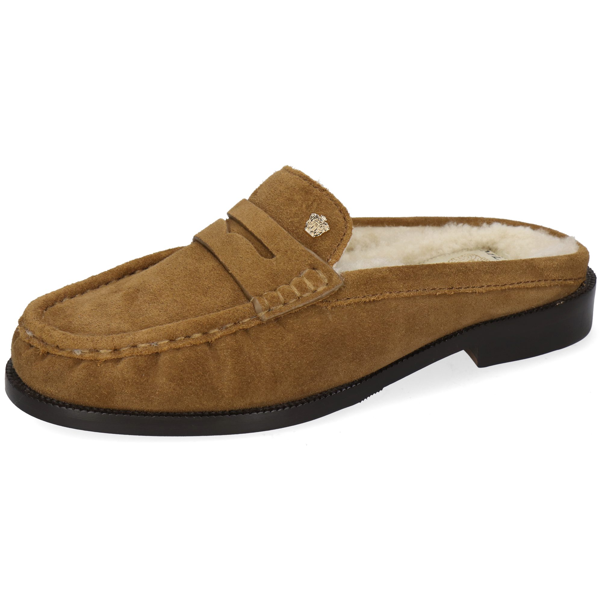 Melvin & Hamilton Kamilla 12 Leder-Pantoletten für Damen Pantolette Flache Absätze, Echtes Leder
