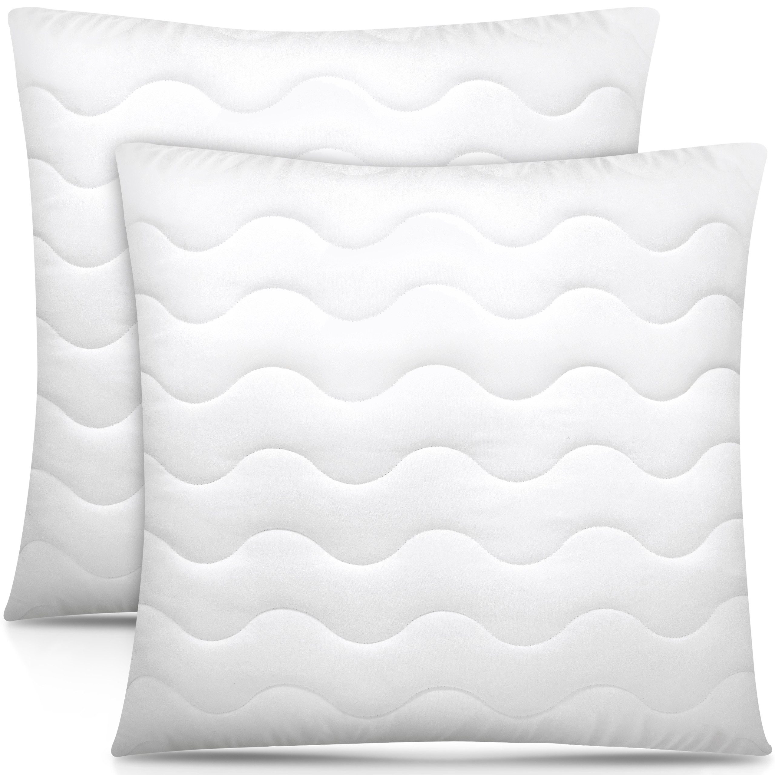 Gentle North Microfaserkissen Hochwertige Kopfkissen in Hotelqualität verschiedene Größen, Füllung: 100% Polyester, Seitschläfer, Rückenschläfer, Seitenschläfer, Bauchschläfer, 1- oder 2-tlg., Reißverschluss für Füllung, waschbar, Made in EU, allergikerfreundlich