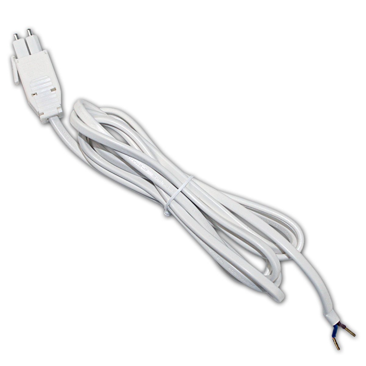world-trading-net Anschlußleitung zweipolig weiß HV Stecker 250V/10A Stromkabel