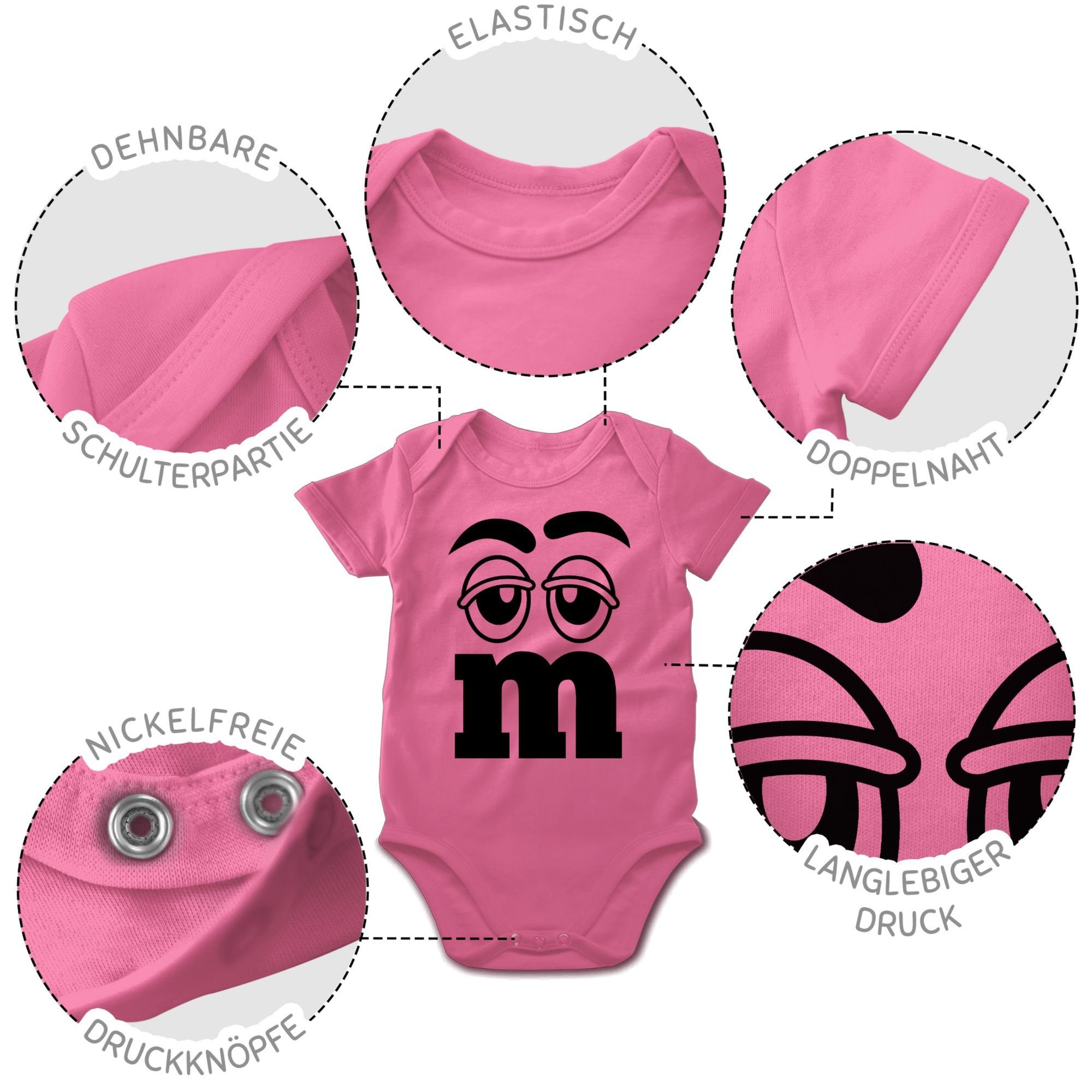 Shirtracer Shirtbody M und M Figuren Aufdruck I M&M I Fastnacht I Fasnacht I Fasnet Karneval & Fasching