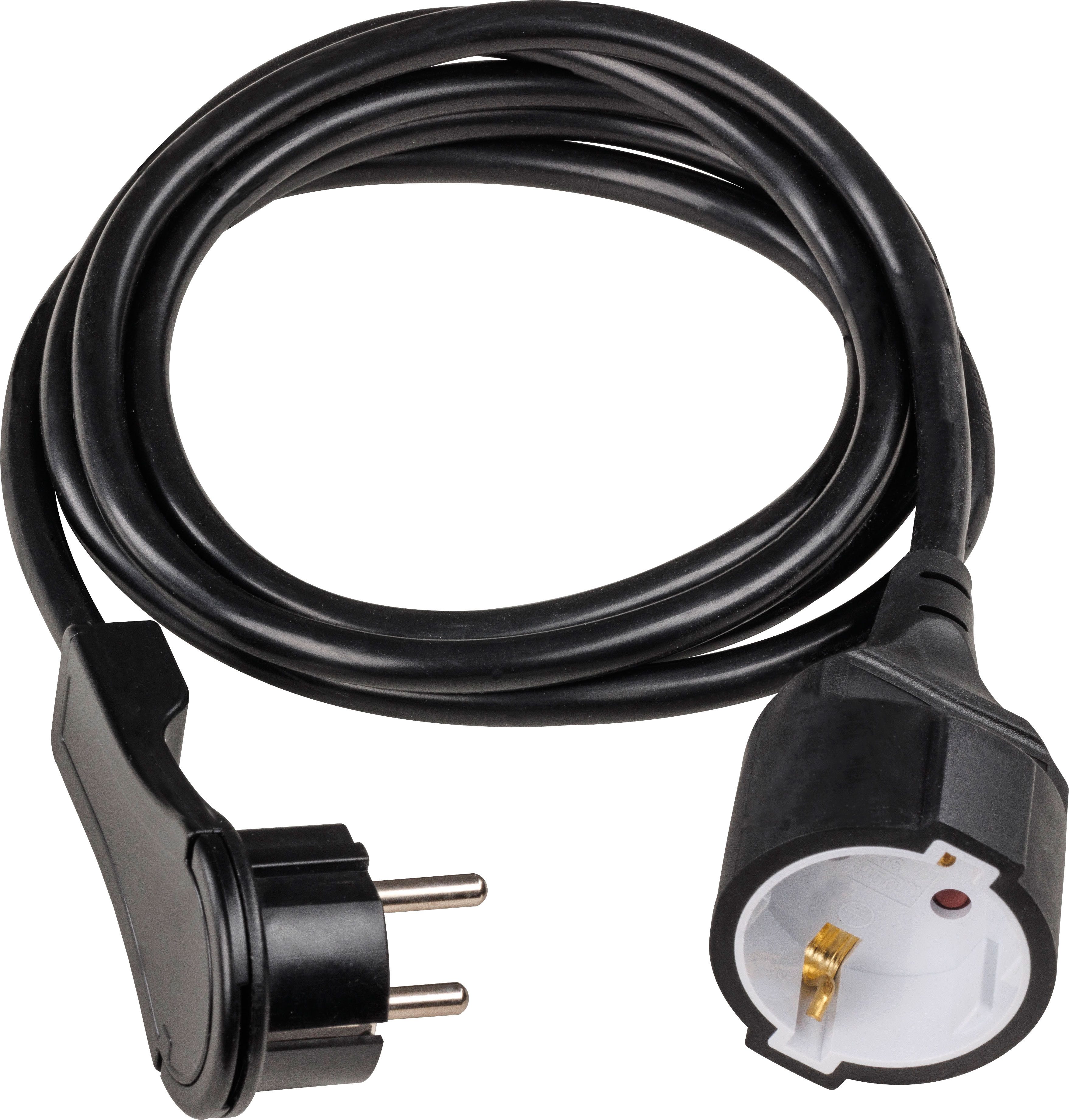 as Schwabe Verlängerungsleitung mit Flachstecker Schuko Innen Verlängerungskabel, Flachstecker