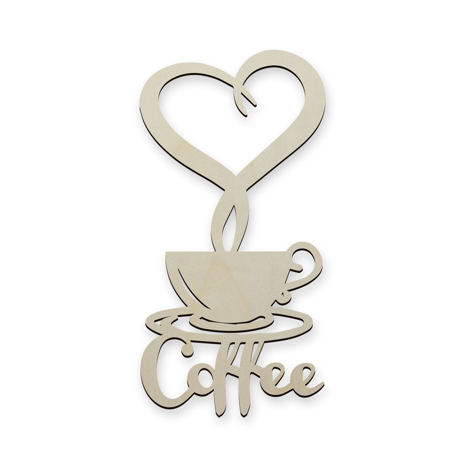 Namofactur 3D-Wandtattoo Kaffee Deko Geschenke - Coffee Wanddeko Holz Wandt günstig online kaufen