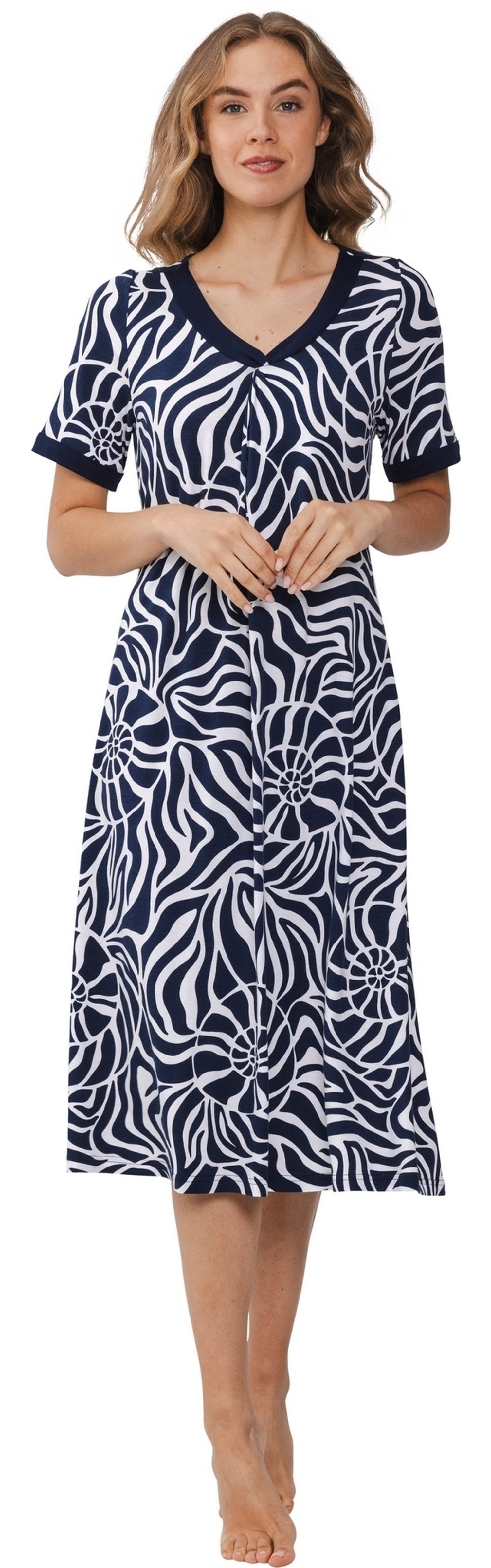 Pastunette Sommerkleid Modischer Damen Sommer Kleid mit kurzem Arm (1-tlg) günstig online kaufen