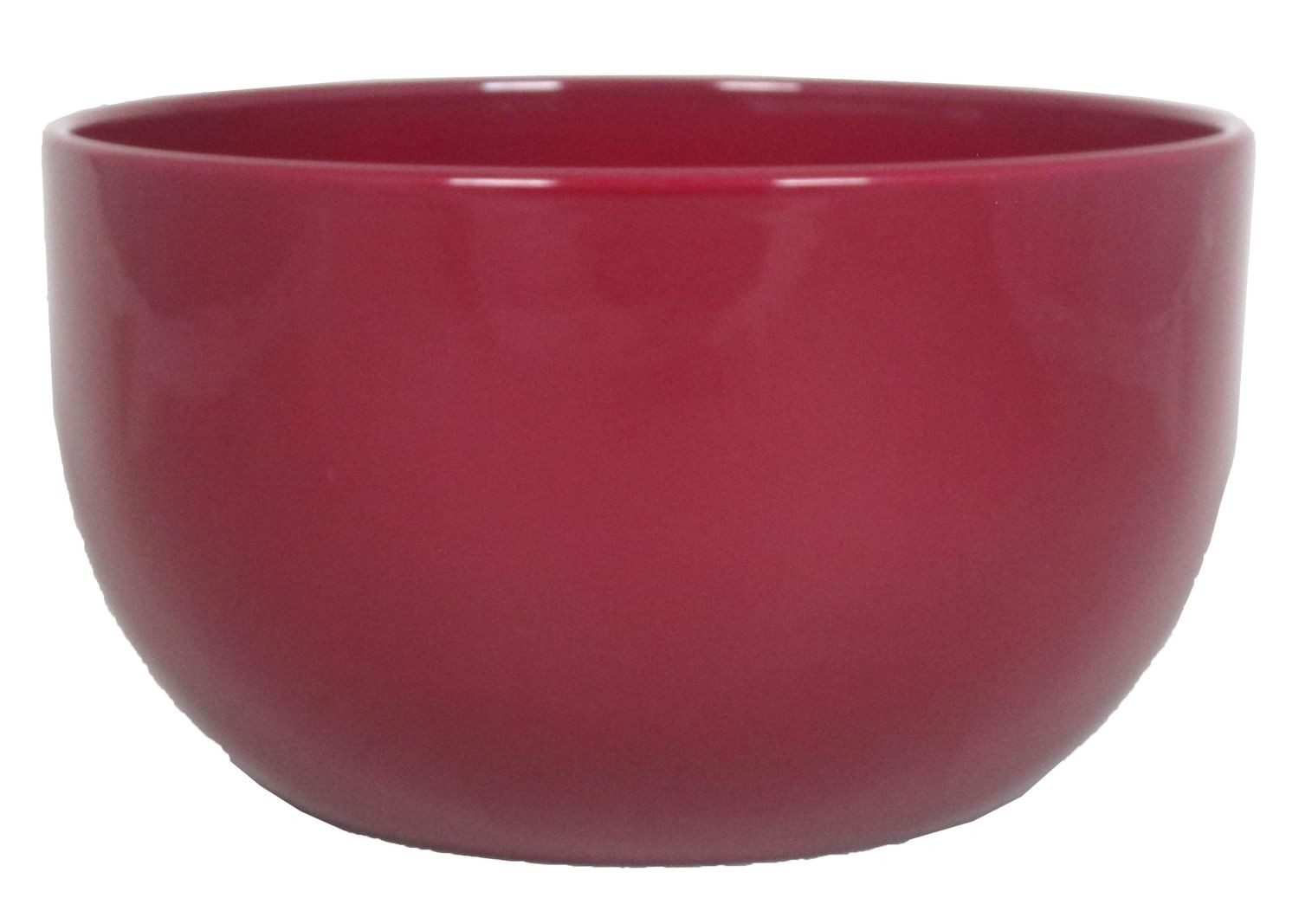 INNA-Glas Pflanzschale Keramik Blumenschale, Ø26cm, 14cm, weinrot