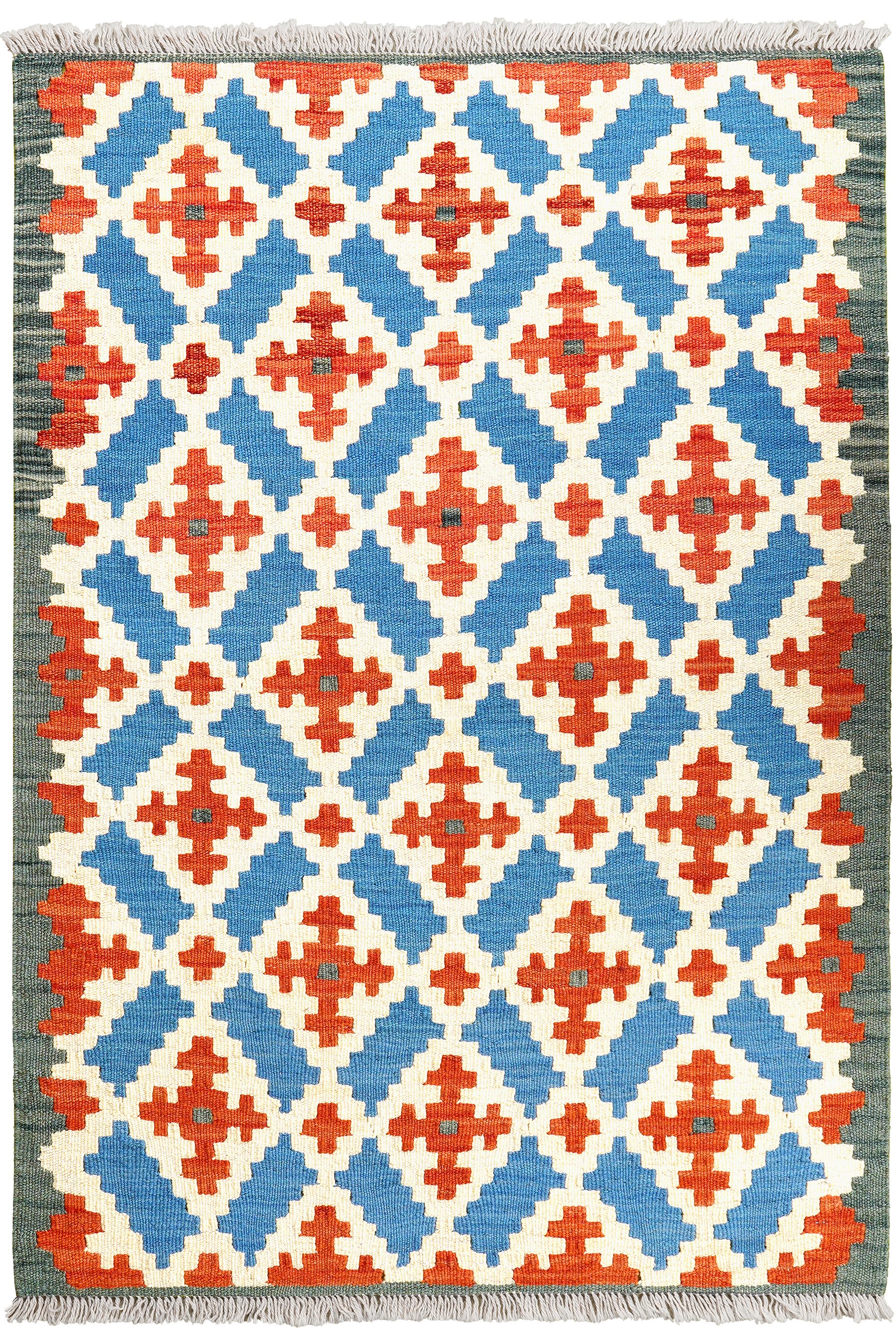 Rugtales Teppich Kelim Gashgai 127x86cm, Rechteck, Handgemachtes Unikat, nachhaltig und fair gefertigt