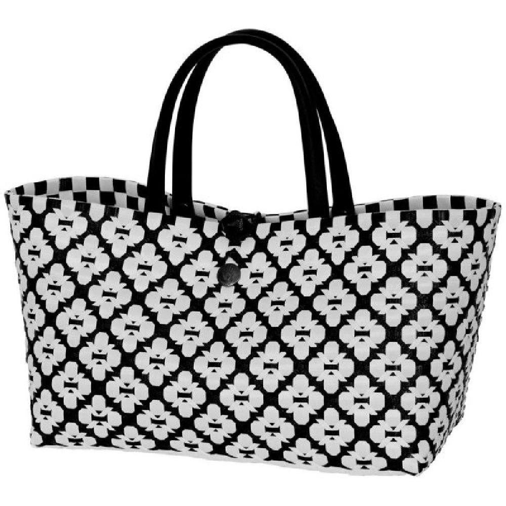 Handed By Einkaufskorb Handed By Handtasche Mini Motif Bag Black White