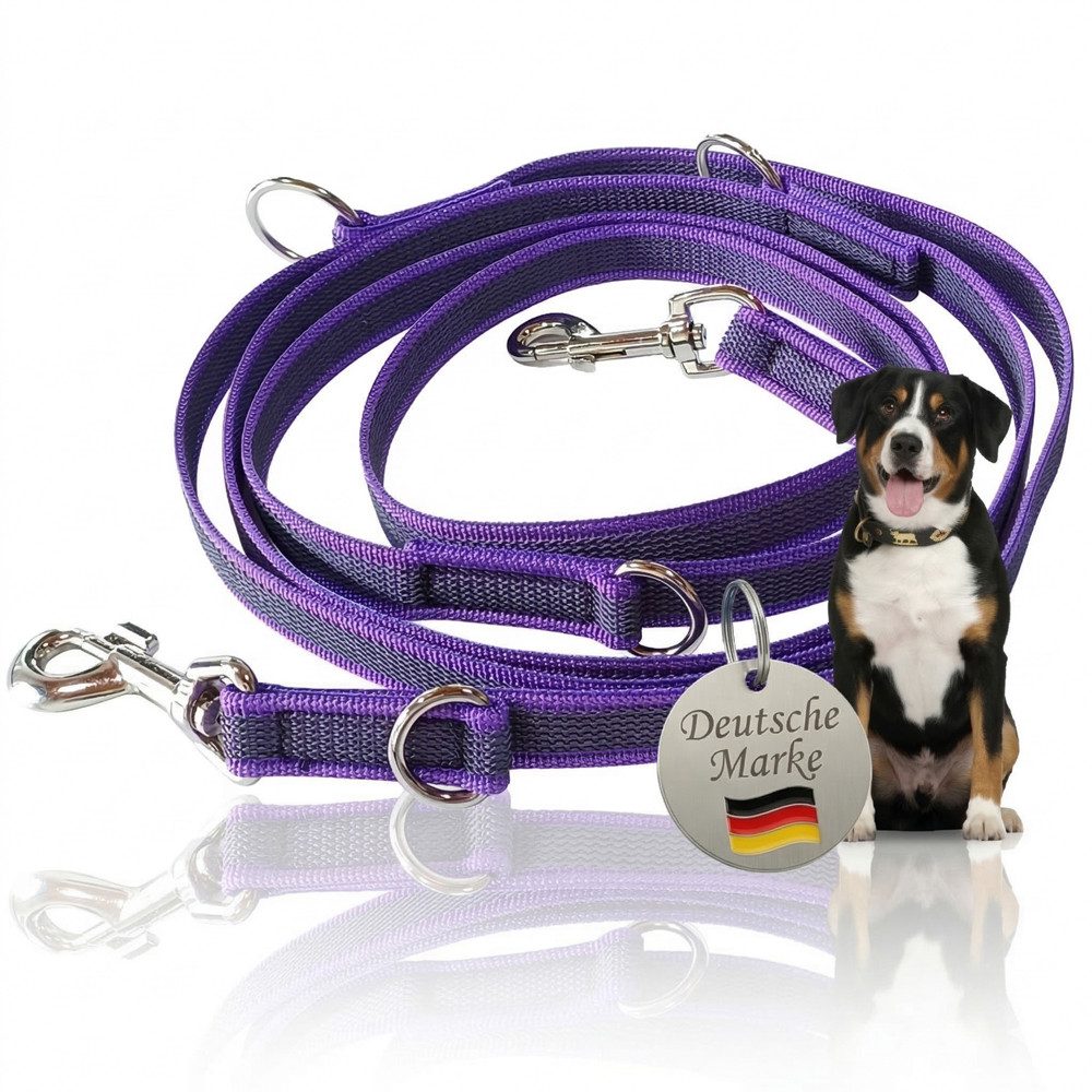 Activity4Dogs Hundeleine für große Hunde, Anti-Slip, 3 m lang, 4-fach verstellbar, TESTSIEGER, rutschfest, Nylon, sehr gut bei Regenwetter, Made in Germany