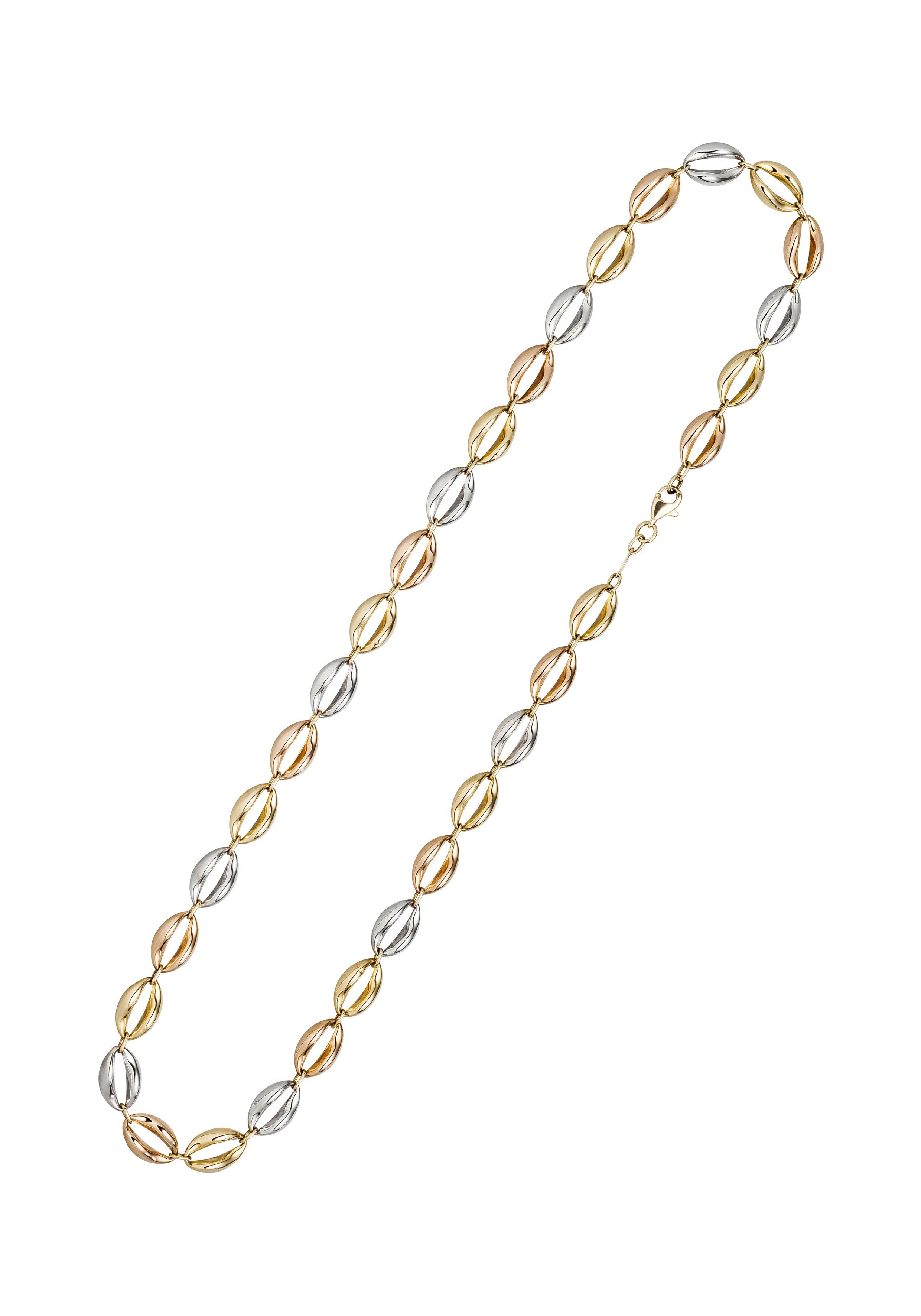 JOBO Goldkette »Große Glieder in Tricolor-Optik«, 585 Gold 45 cm online  kaufen | OTTO