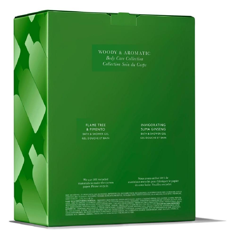 MOLTON BROWN Duschgel Bathing Collection Duschgel Woody & Aromatic (0,6l) (2-teilig)