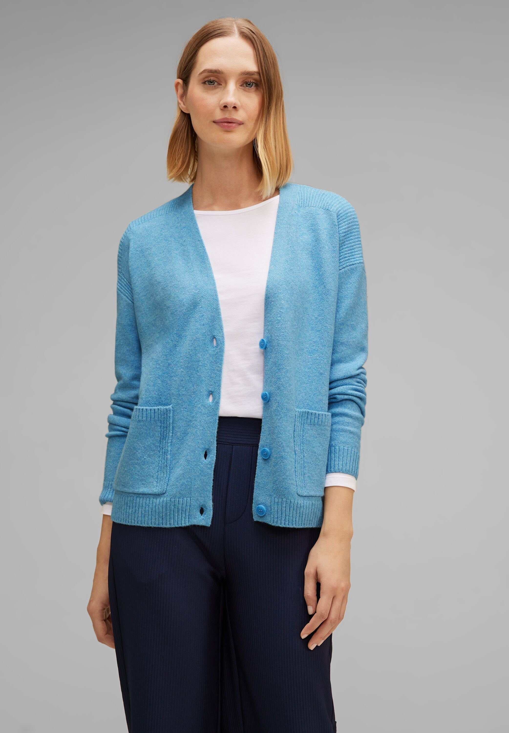 STREET ONE Cardigan in Melange Optik