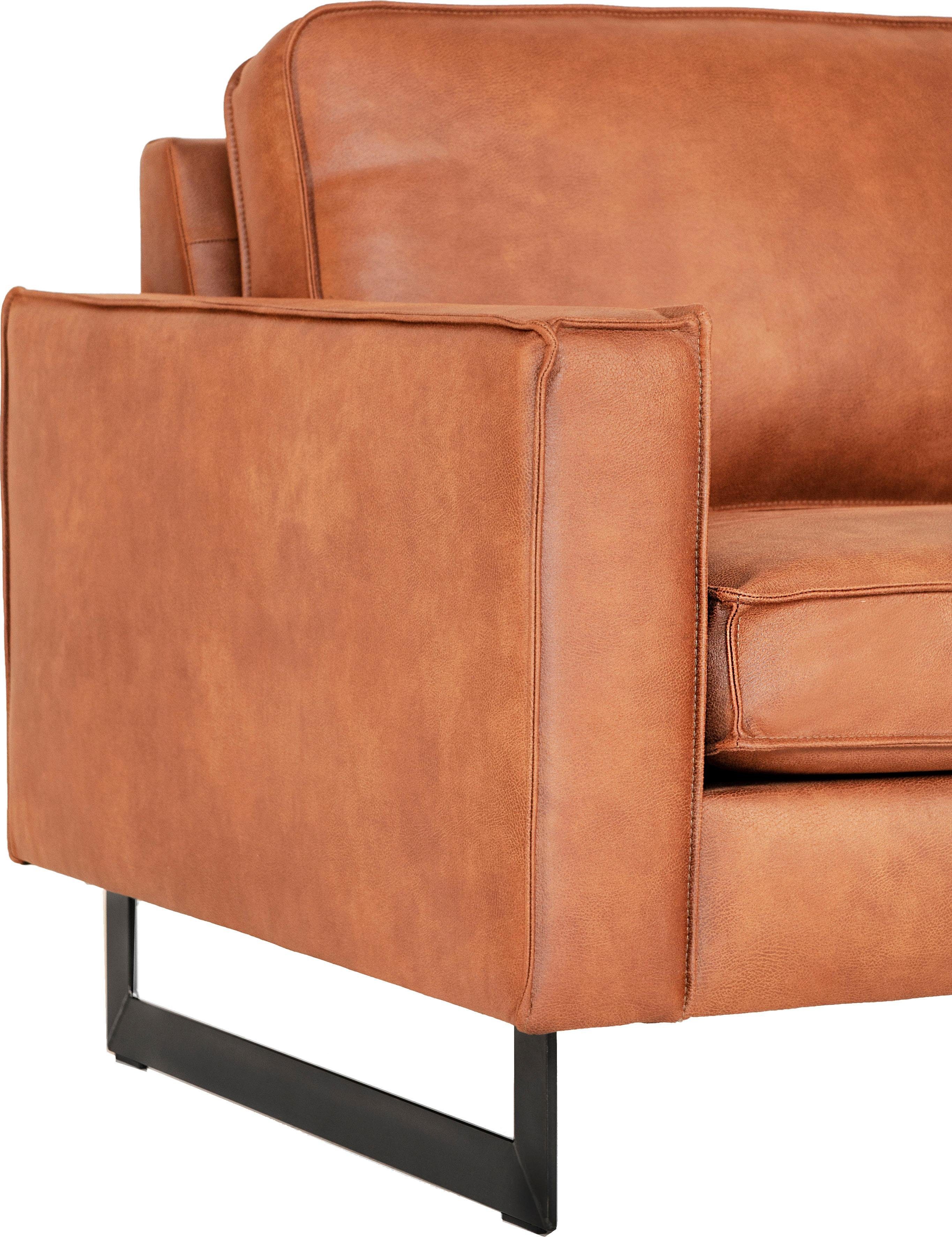 und Style Pinto, Metallfüßen auch in of Keder, 2-Sitzer erhältlich mit Cord Places Bezug