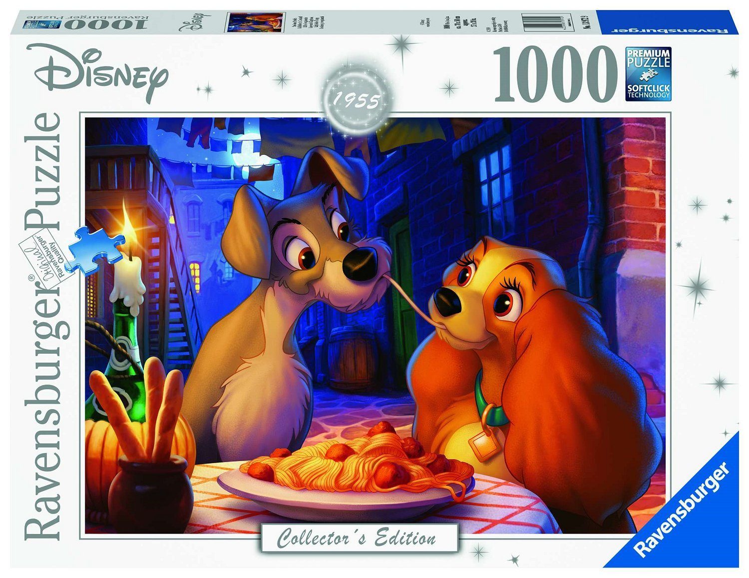 Ravensburger Puzzle Disney Susi und Strolch 1000 Teile Puzzle, 1000 Puzzleteile, Made in Europe