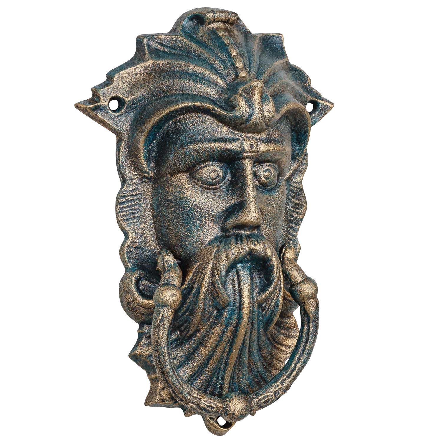 Dekofigur Antik-St Gesicht Figur Mittelalter Aubaho Eisen Seefahrer Skulptur Türklopfer