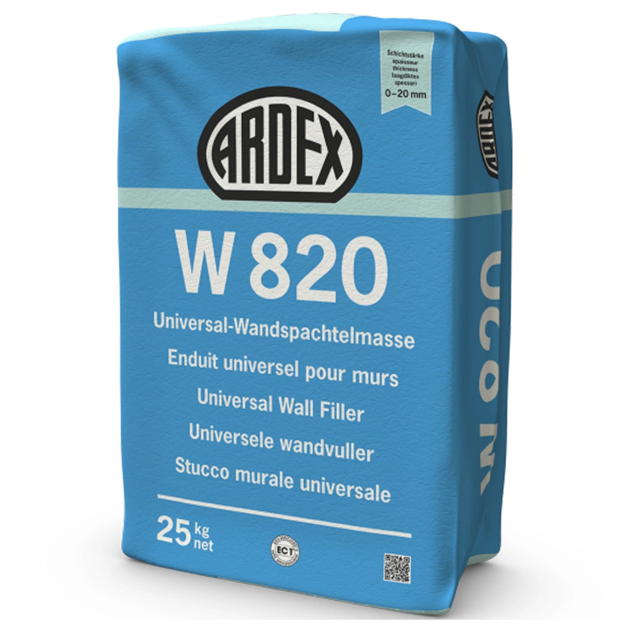 ARDEX Spachtelmasse ARDEX W 820 Superfinish Spachtelmasse 25kg HandSpritzRoll