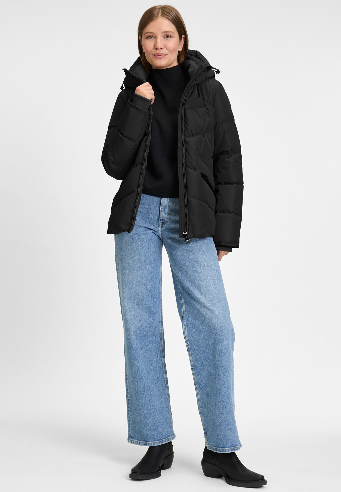 COVERED Steppjacke Anna2 L60391CO Kapuze, Fleece-RV-Taschen, günstig online kaufen