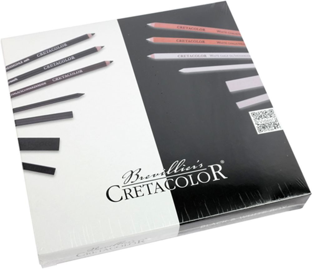 Brevilliers Cretacolor Kreativset Black & White Box Künstlerset Spezial, (25-tlg)