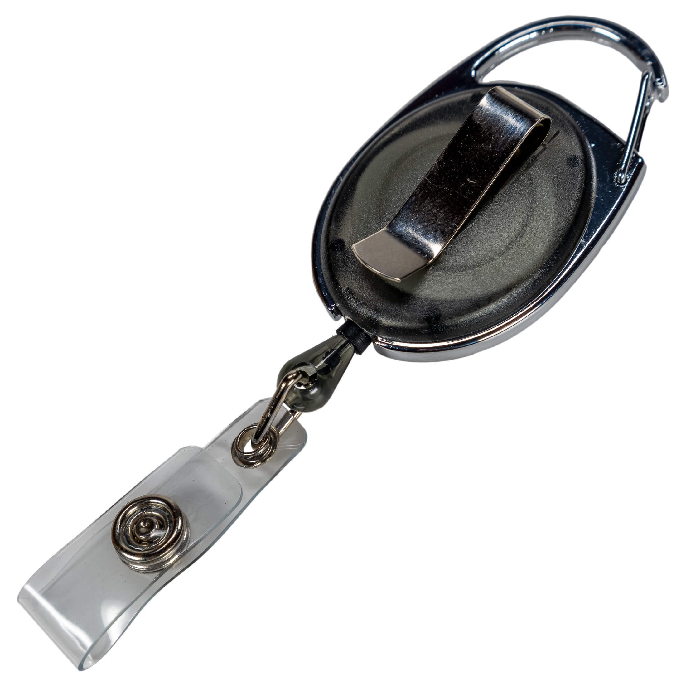 SBS Schlößer Baustoffe Schlüsselanhänger Set Skipasshalter Ausweishalter schwarz mit Gürtelclip, Schnurlänge 70cm (1-tlg)