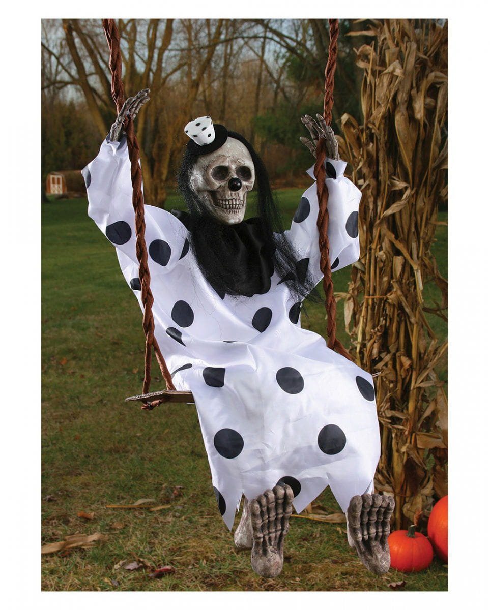 Geist Clown Schau auf Skelett Horror-Shop Zirkus Dekofigur Halloween der