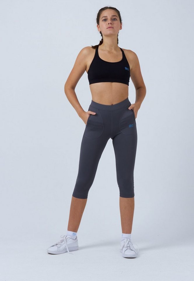 ASICS Damen Laufen Und Yoga Sportbekleidung Capri Leggings, Grau