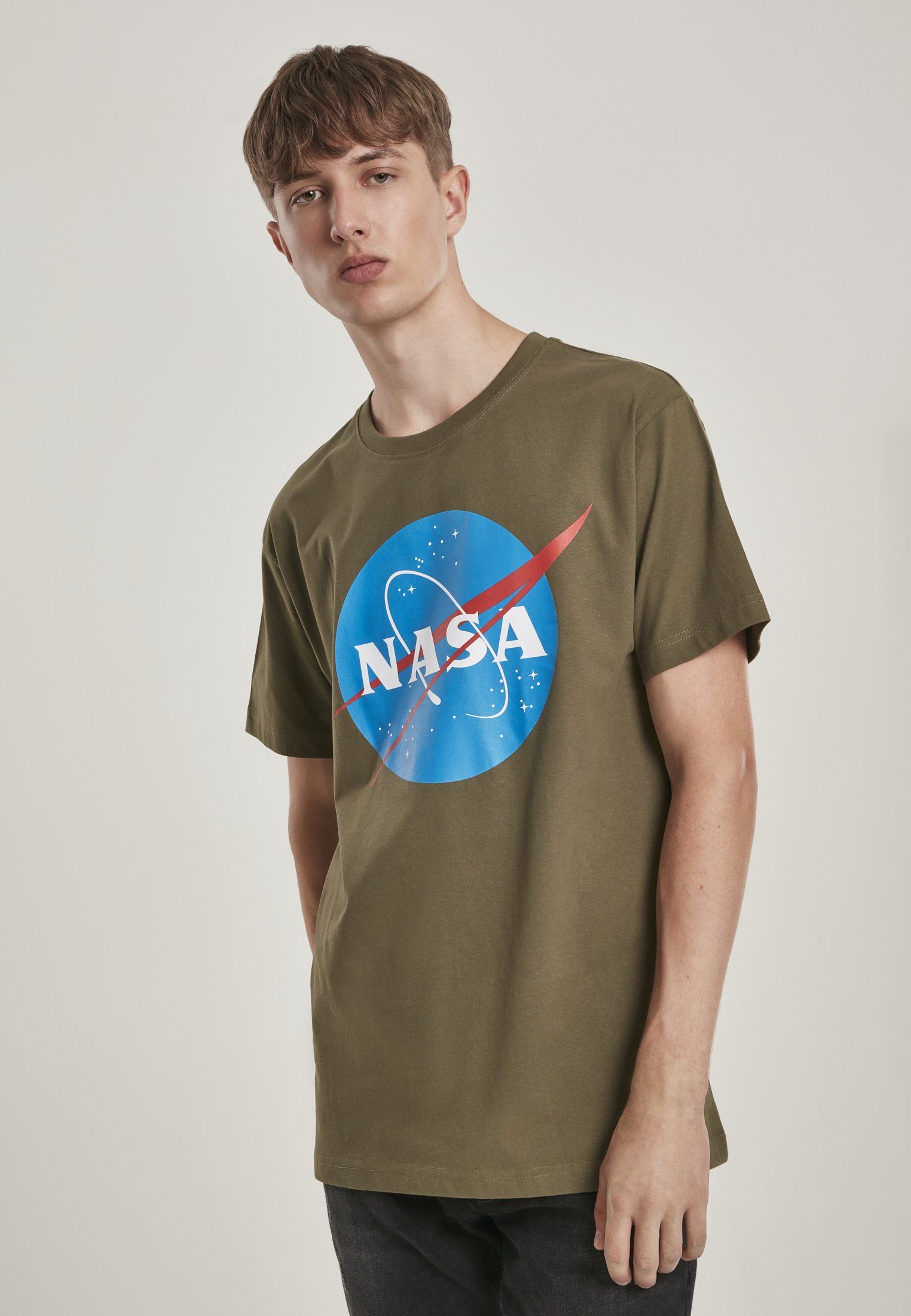 (1-tlg) Herren NASA T-Shirt olive MisterTee Tee