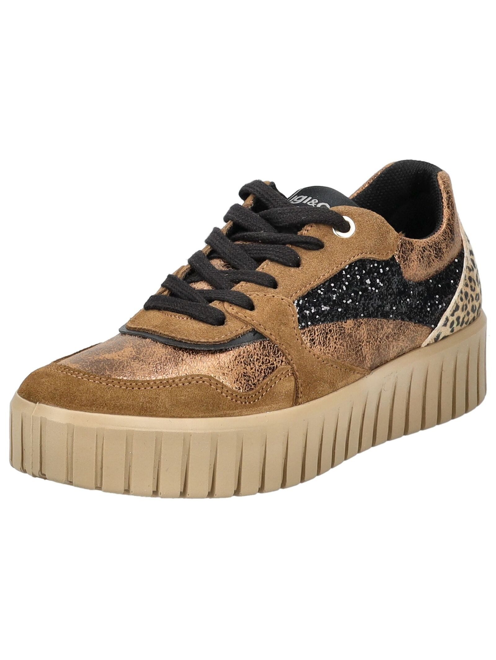 Sneaker Veloursleder/Textil Plateausneaker