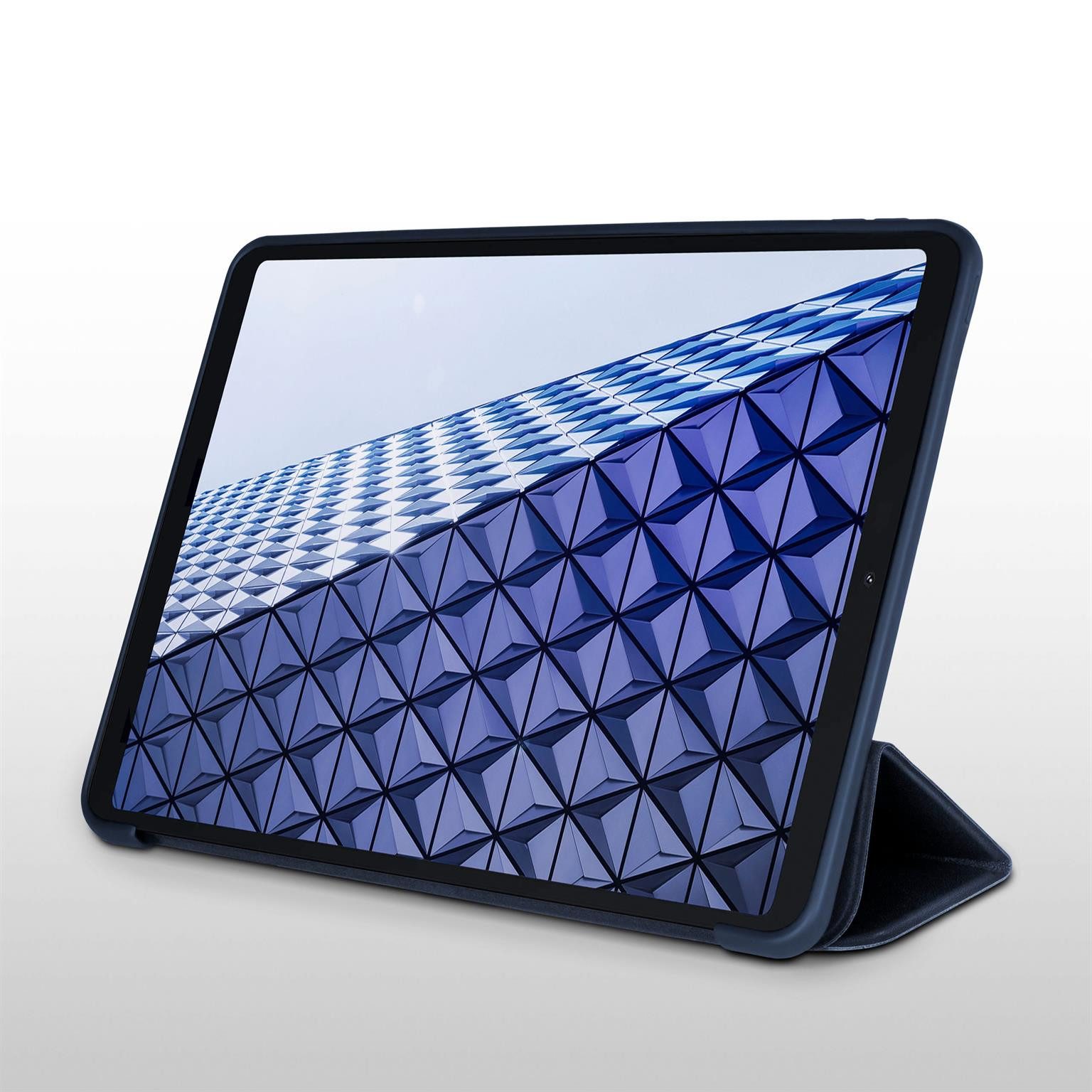 ONEFLOW Tablet-Hülle für Samsung Galaxy Tab A9 Flip Cover Clarity Case Blau 8,7 Zoll, 360° Schutzhülle Ultra Dünn mit Ständer Slim Book Folio Standfunktion