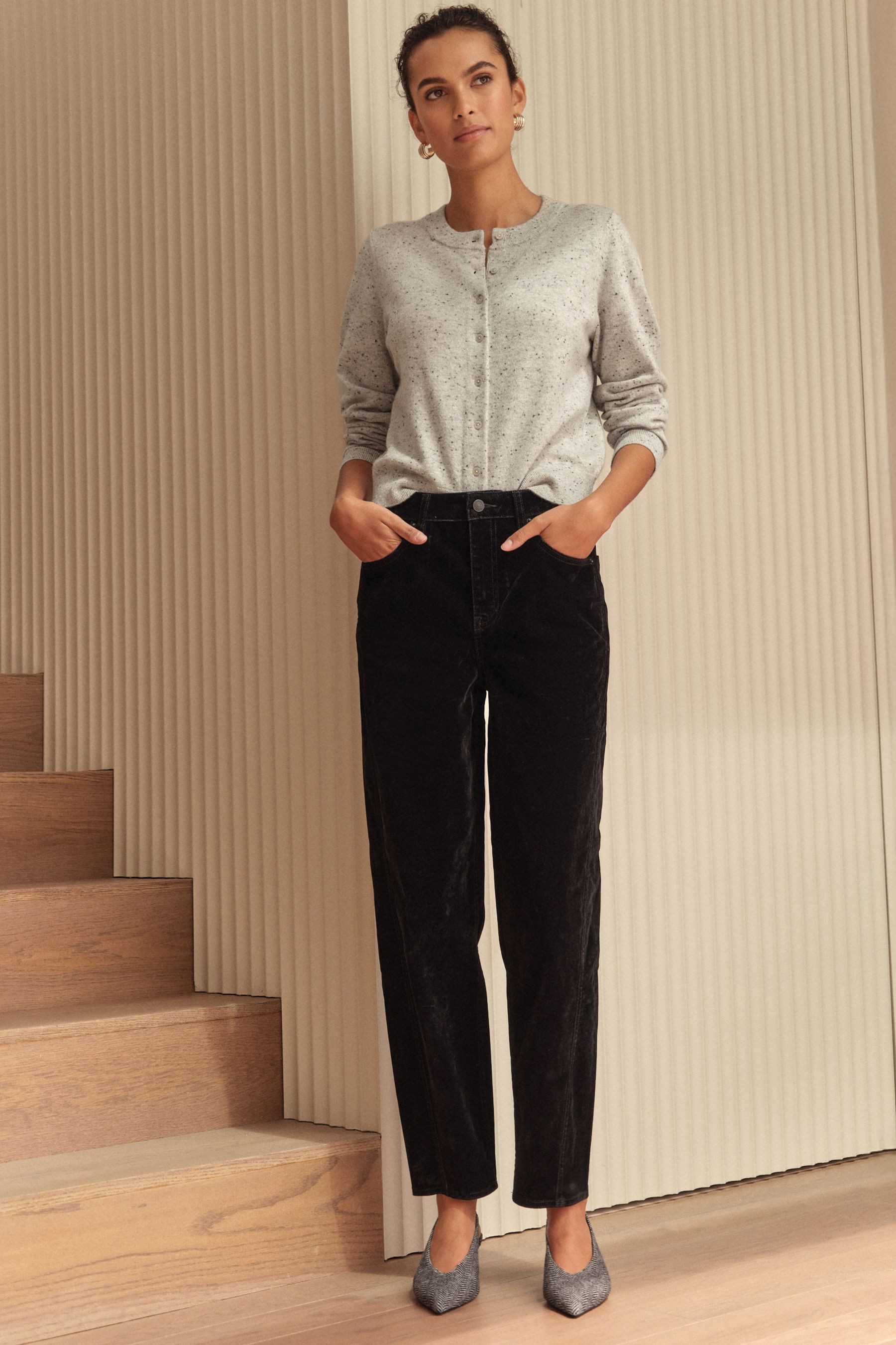 Next Strickjacke Langärmelige Strickjacke aus 100 % Kaschmir (1-tlg)
