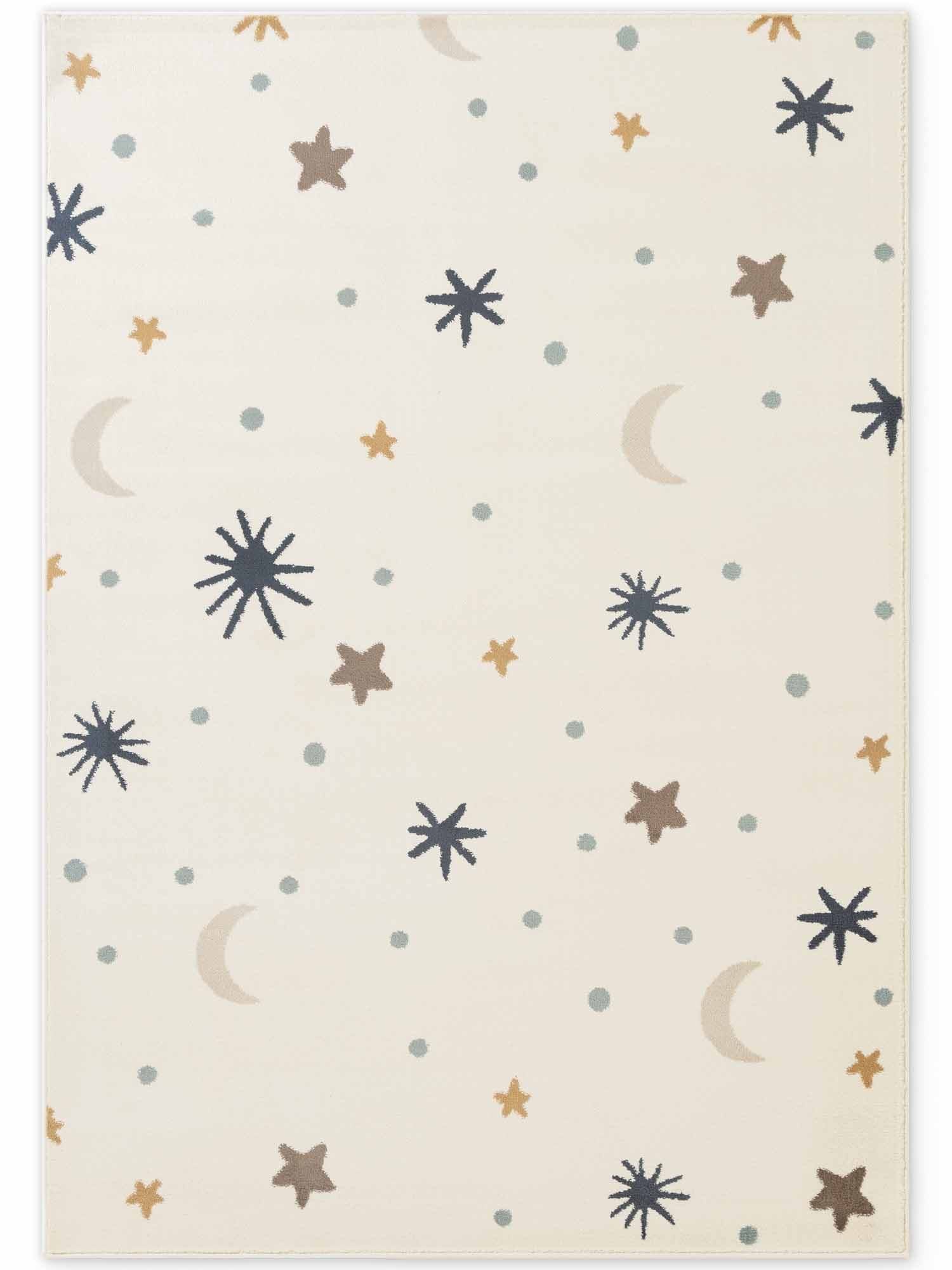 HANSE Home Kinderteppich Moony, rechteckig, Höhe: 10 mm, Pflegeleicht, Weich, Kinderzimmer, Spielteppich, Spielunterlage