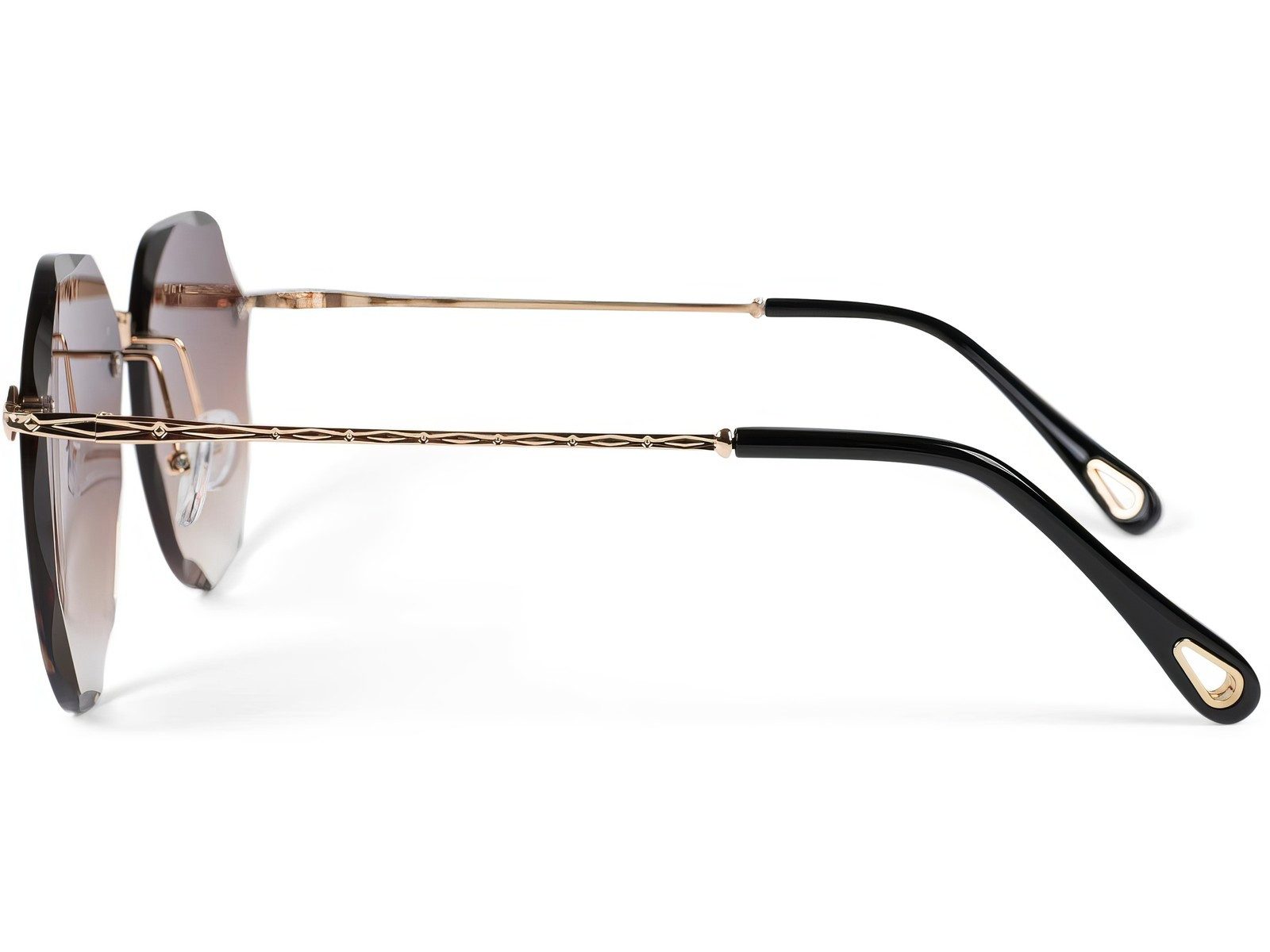 styleBREAKER Sonnenbrille Rahmenlose Piloten Sonnenbrille mit Diamant Schliff (1-St)