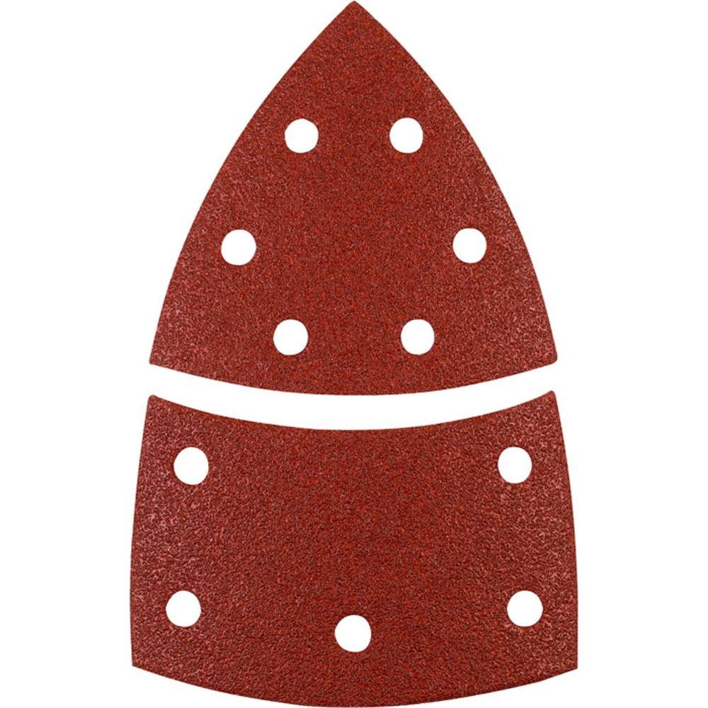 kwb Schleifpapier QUICK-STICK Schleifdreiecke, HOLZ & METALL, Edelkorund, 100 496124