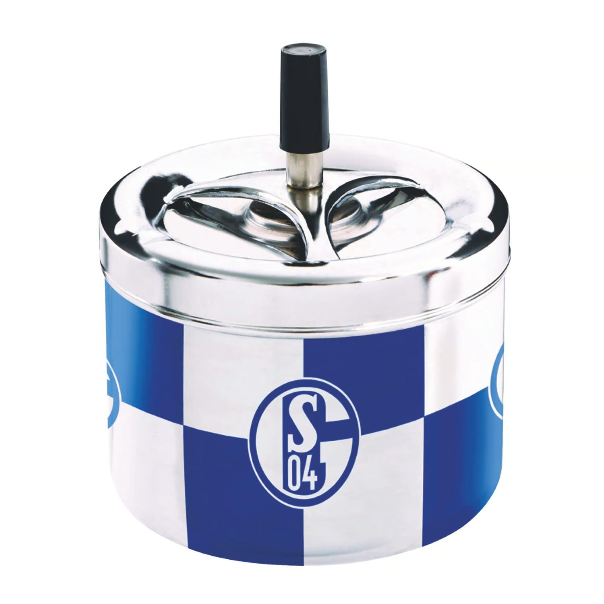 FC Schalke 04 Aschenbecher Drehaschenbecher Karo