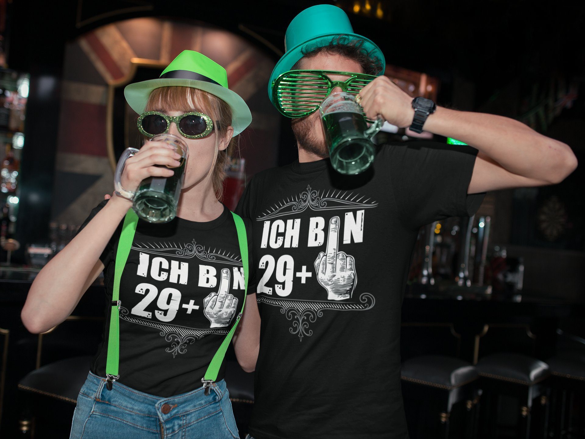 Baddery Print-Shirt Geburtstagsgeschenk für Männer - 30 Jahre: "Ich bin 29 günstig online kaufen